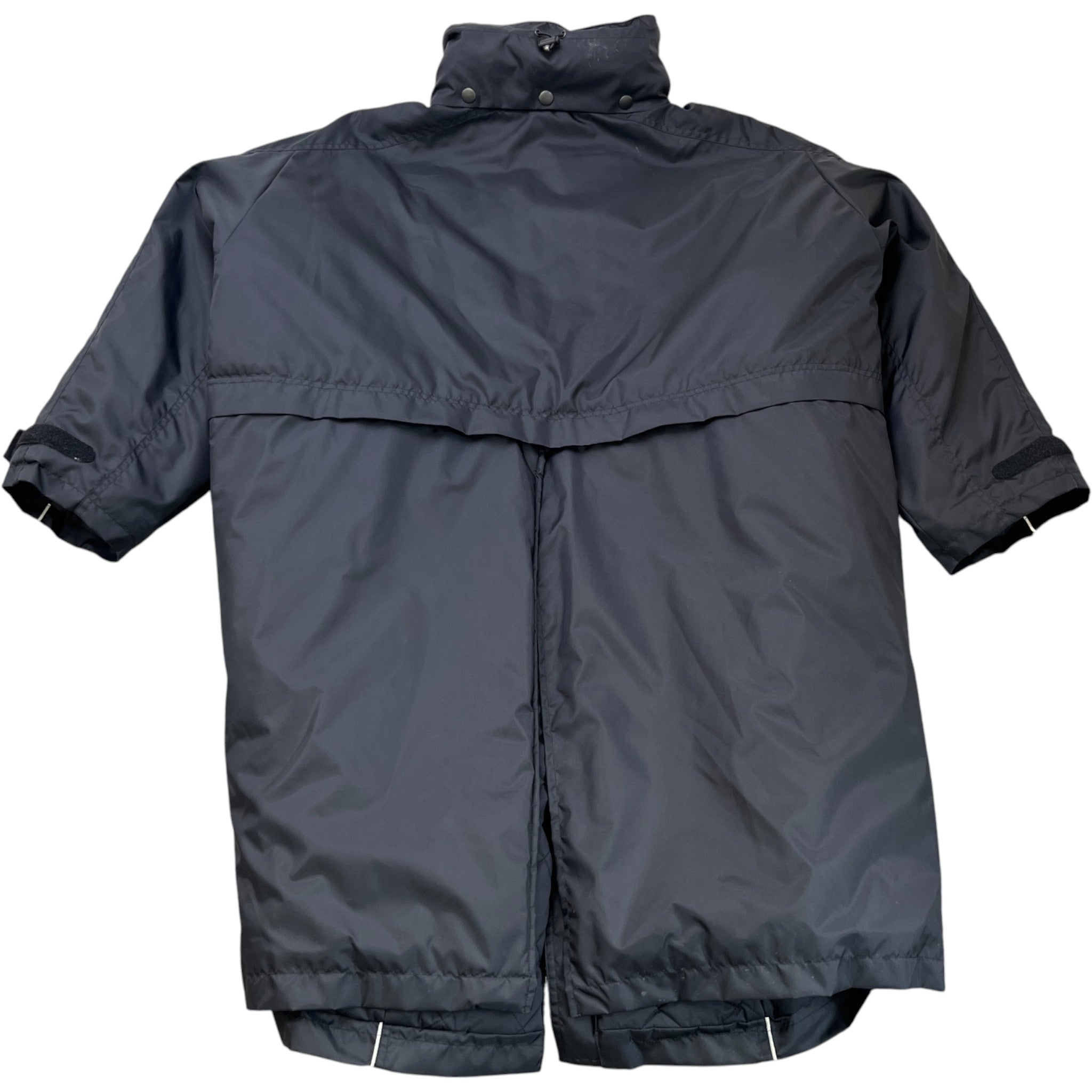 Women's Oversized Logo Print Down Jacket Black Size XS