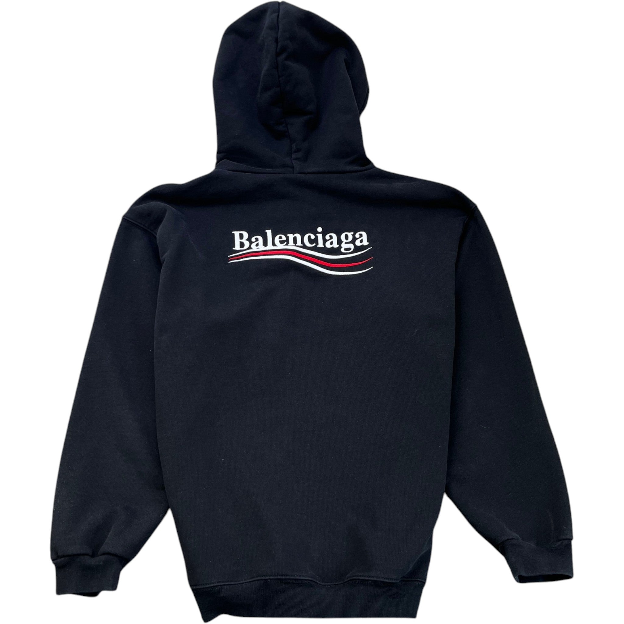 Men's Embroidered Logo Hoodie Black Size L