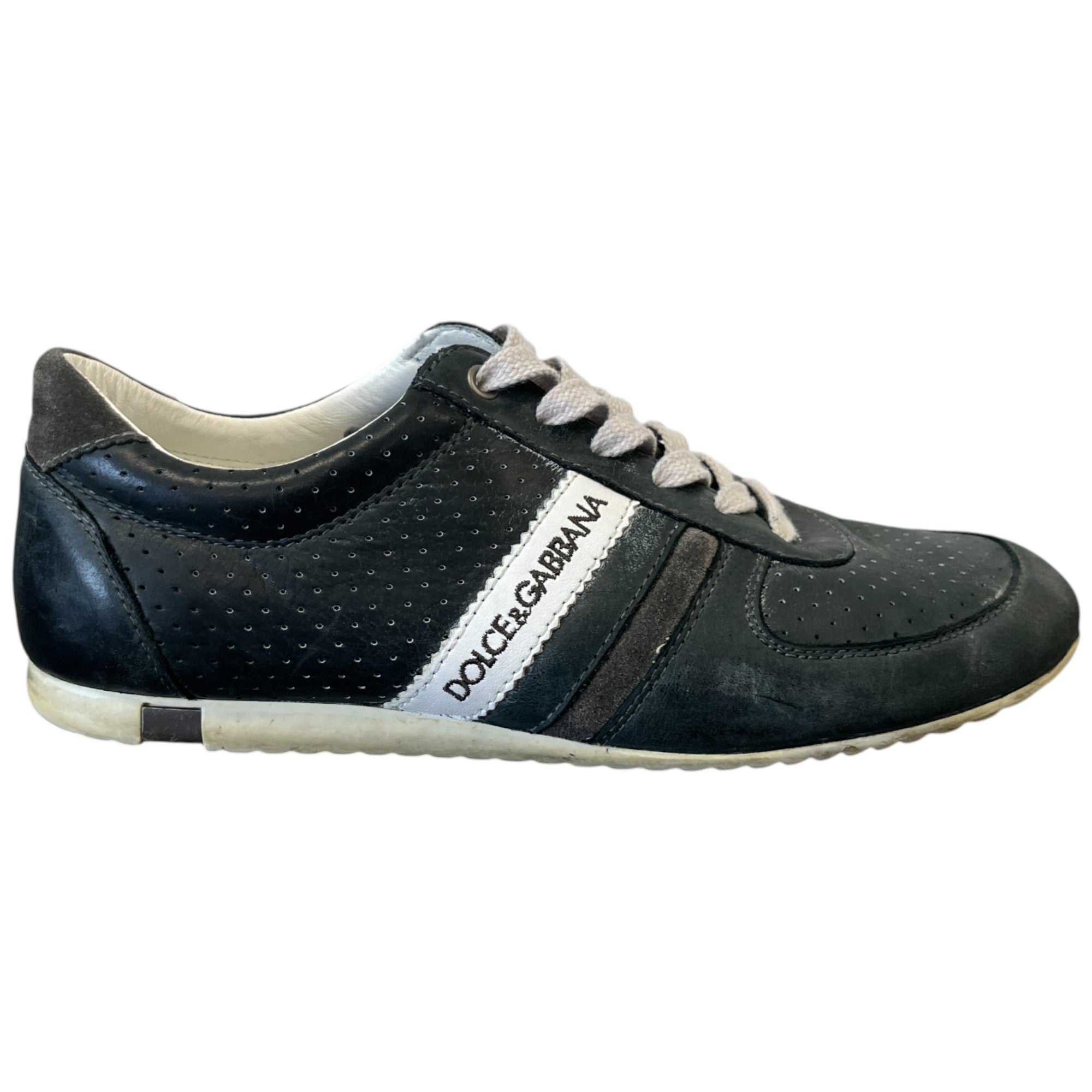 Men's Logo Low Trainers Black Size EU 41 / UK 7