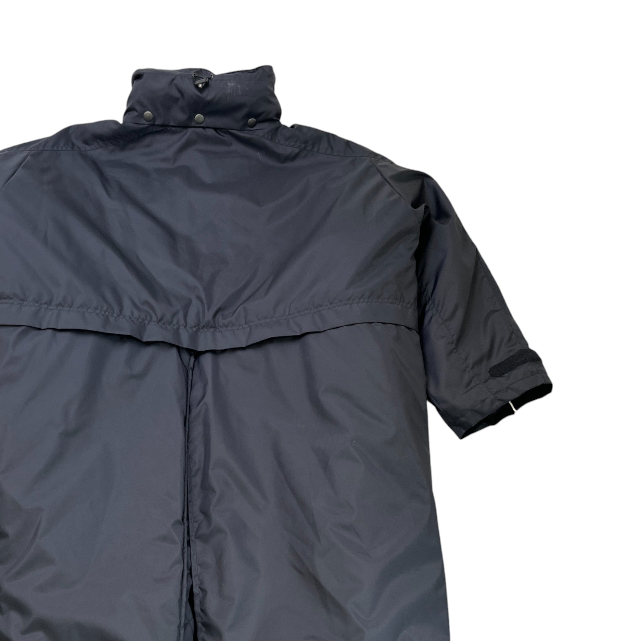 Women's Oversized Logo Print Down Jacket Black Size XS