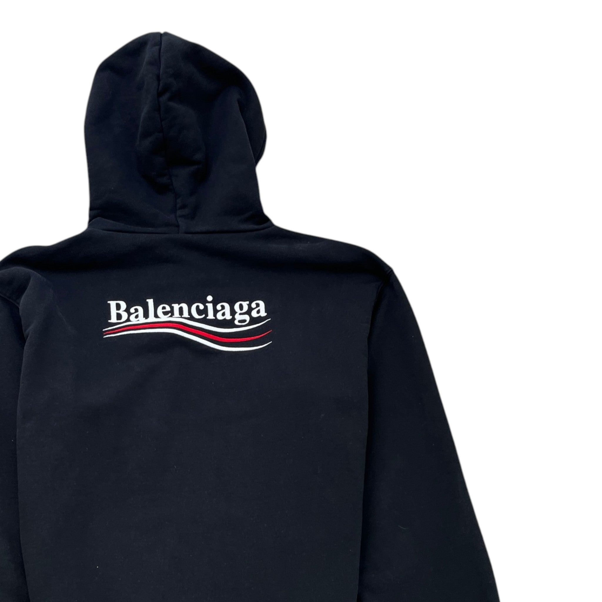 Men's Embroidered Logo Hoodie Black Size L