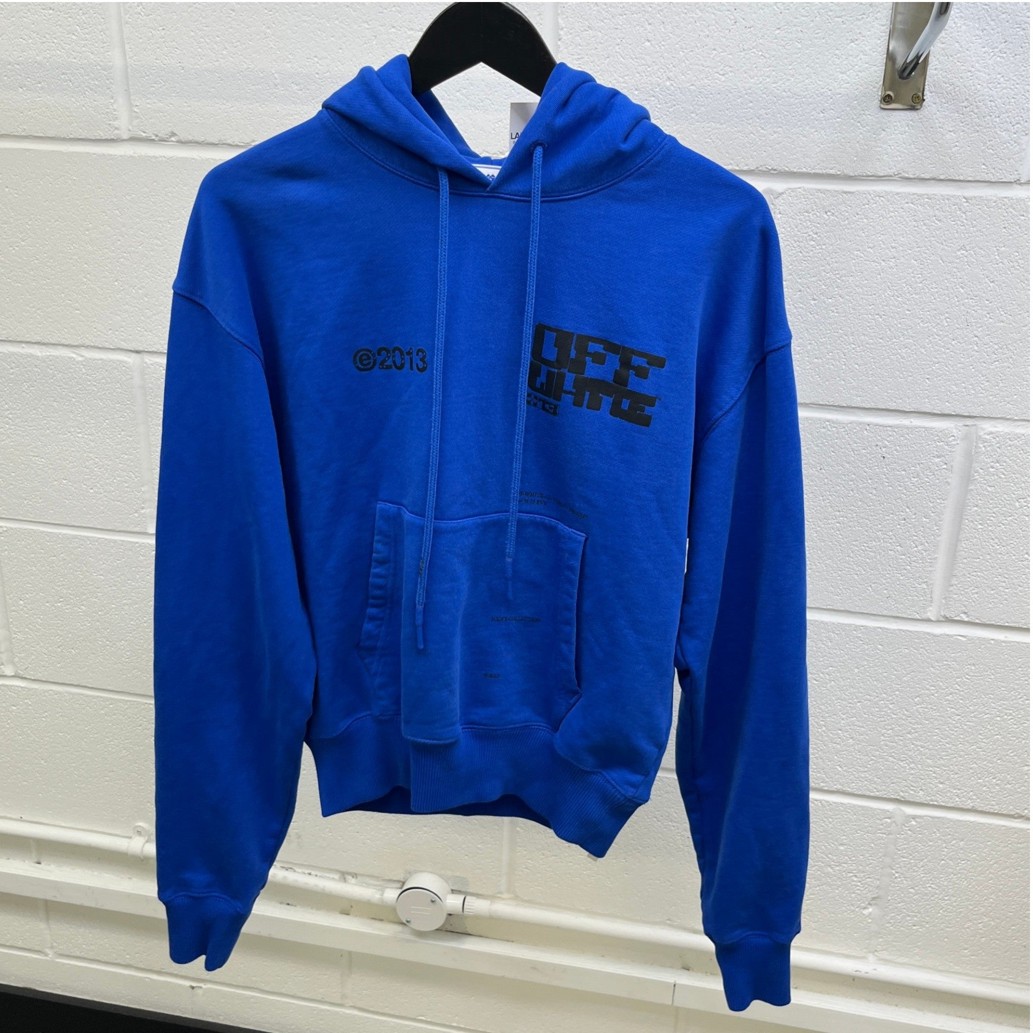 Men's Tech Marker Hoodie Blue Size XS