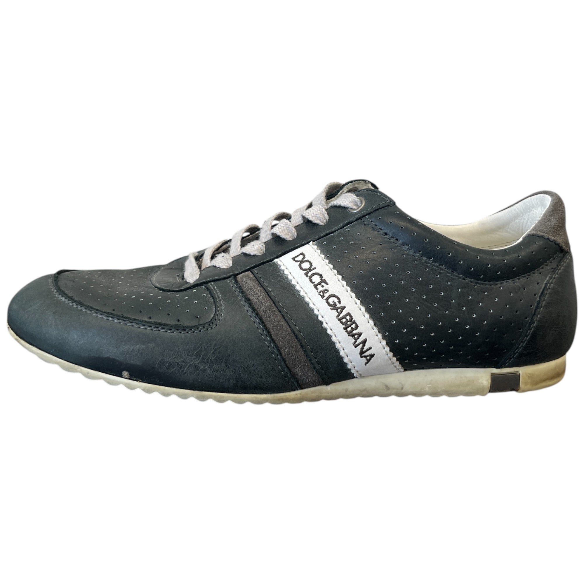 Men's Logo Low Trainers Black Size EU 41 / UK 7