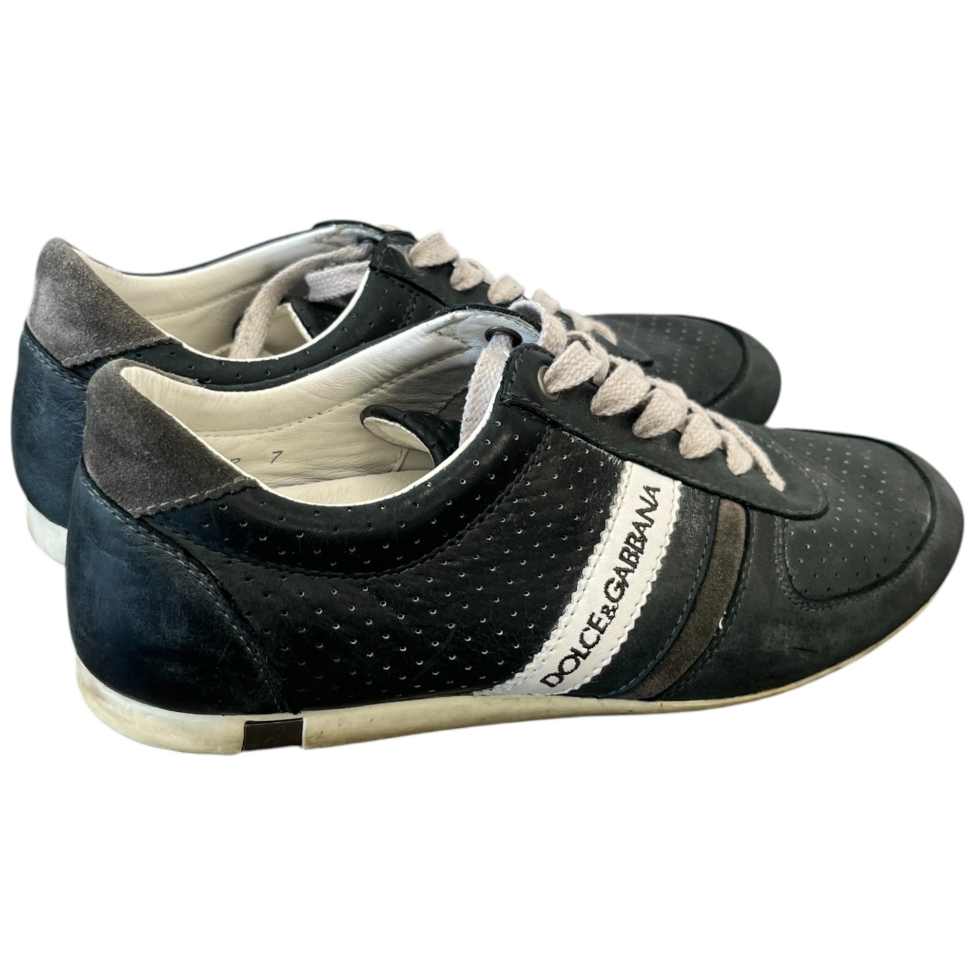 Men's Logo Low Trainers Black Size EU 41 / UK 7