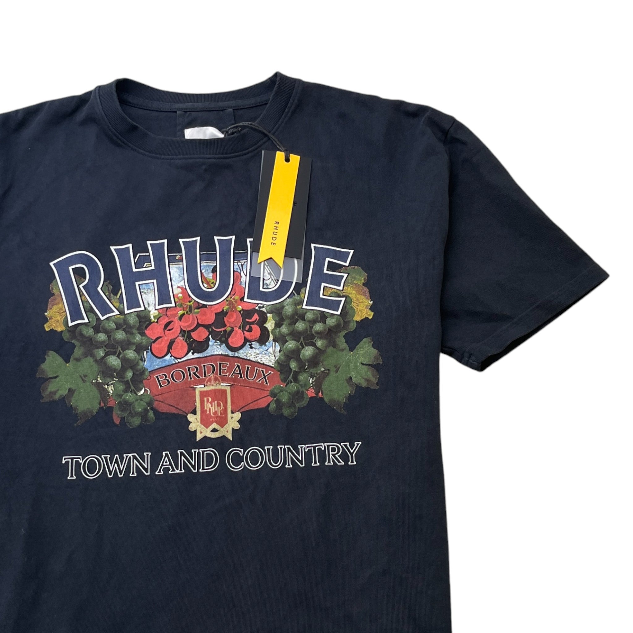 Men's Town And Country Vintage T-Shirt Black Size M