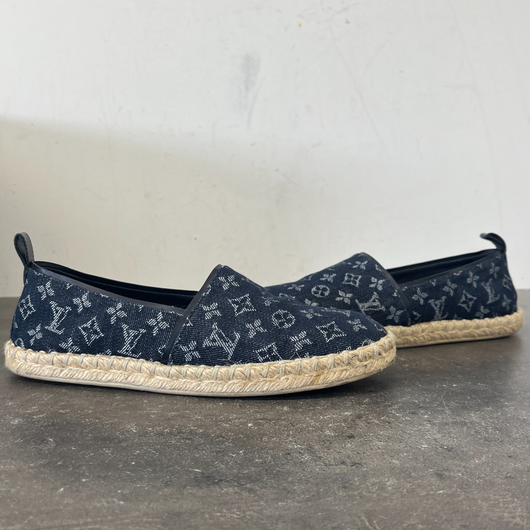 Women's Monogram Print Espadrilles Blue Size EU 36.5 / UK 3.5