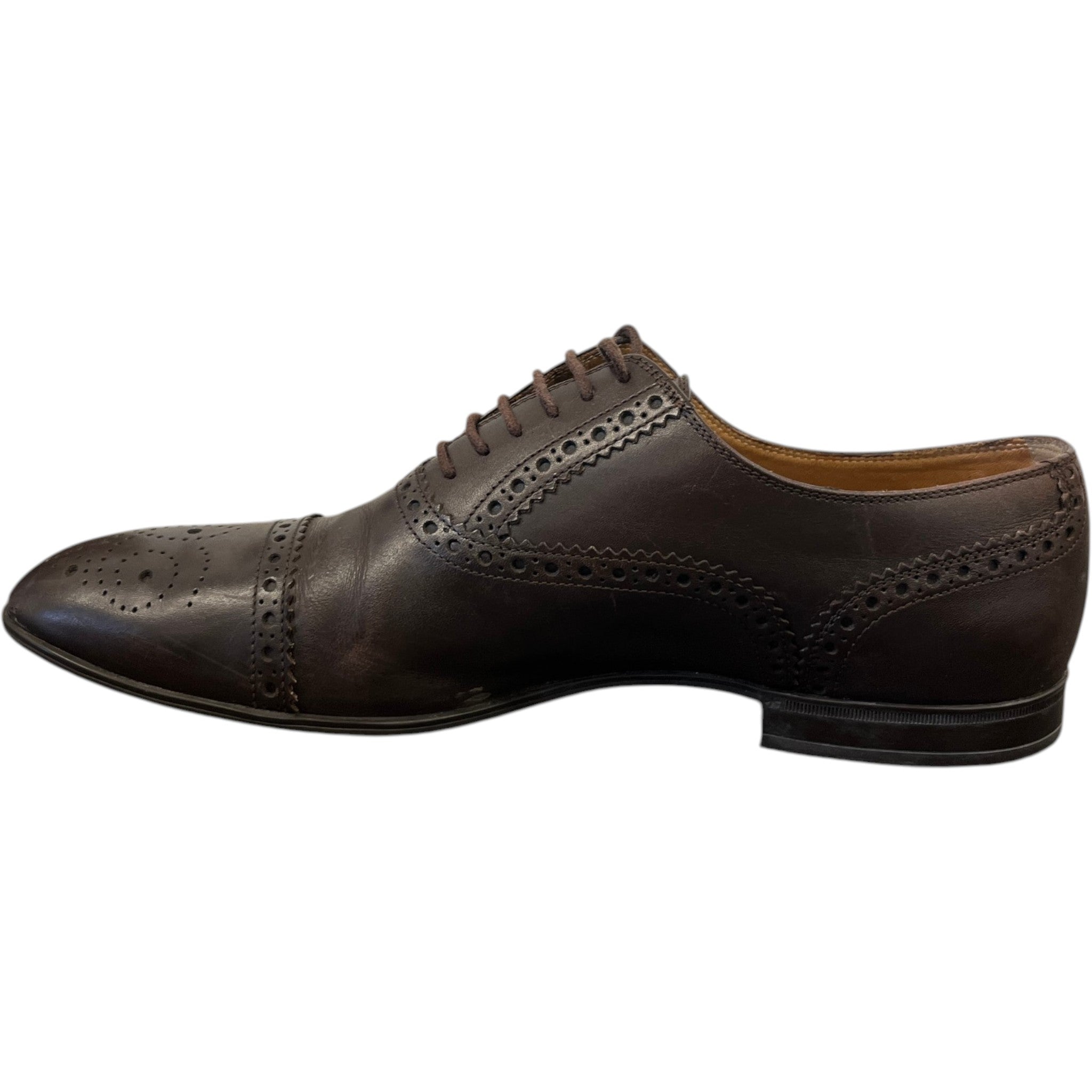 Men's Brogue Oxford Loafers Brown Size EU 40.5 / UK 6.5