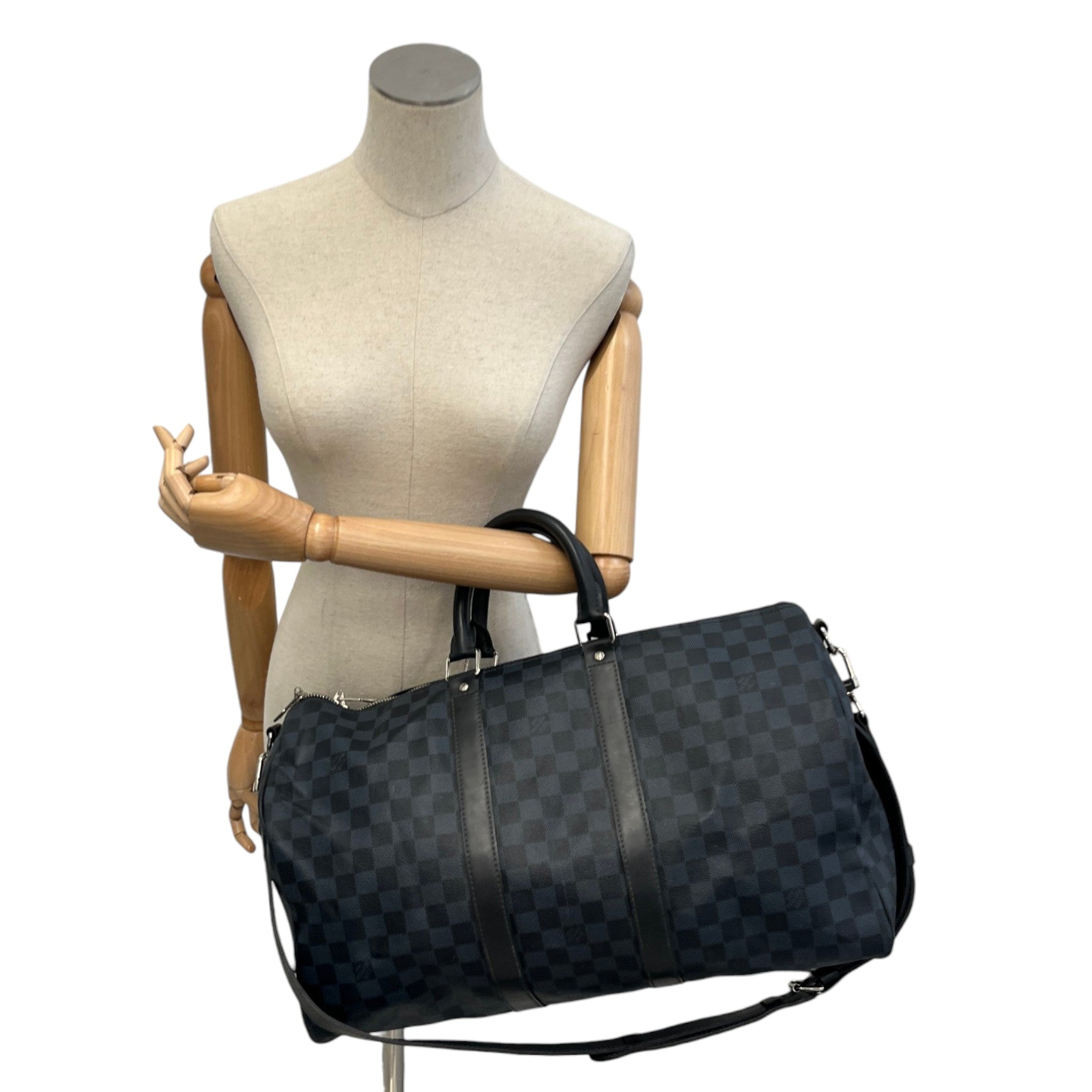 Men's Damier Graphite Keepall Bandoulière 45 Bag Black