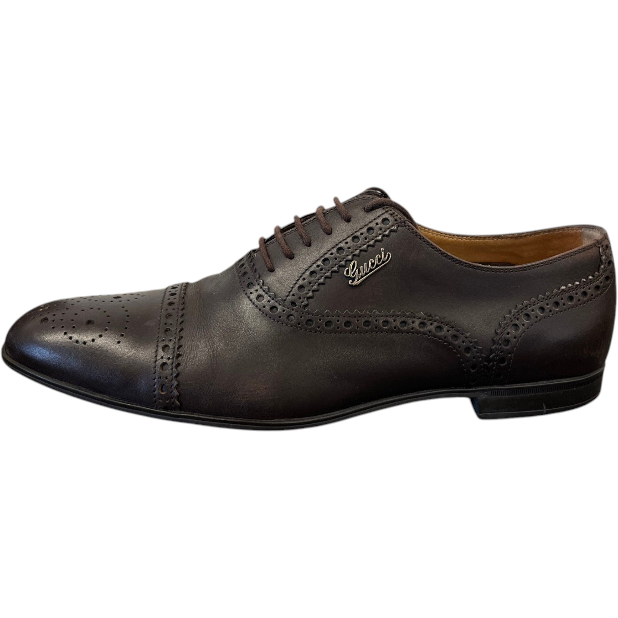 Men's Brogue Oxford Loafers Brown Size EU 40.5 / UK 6.5