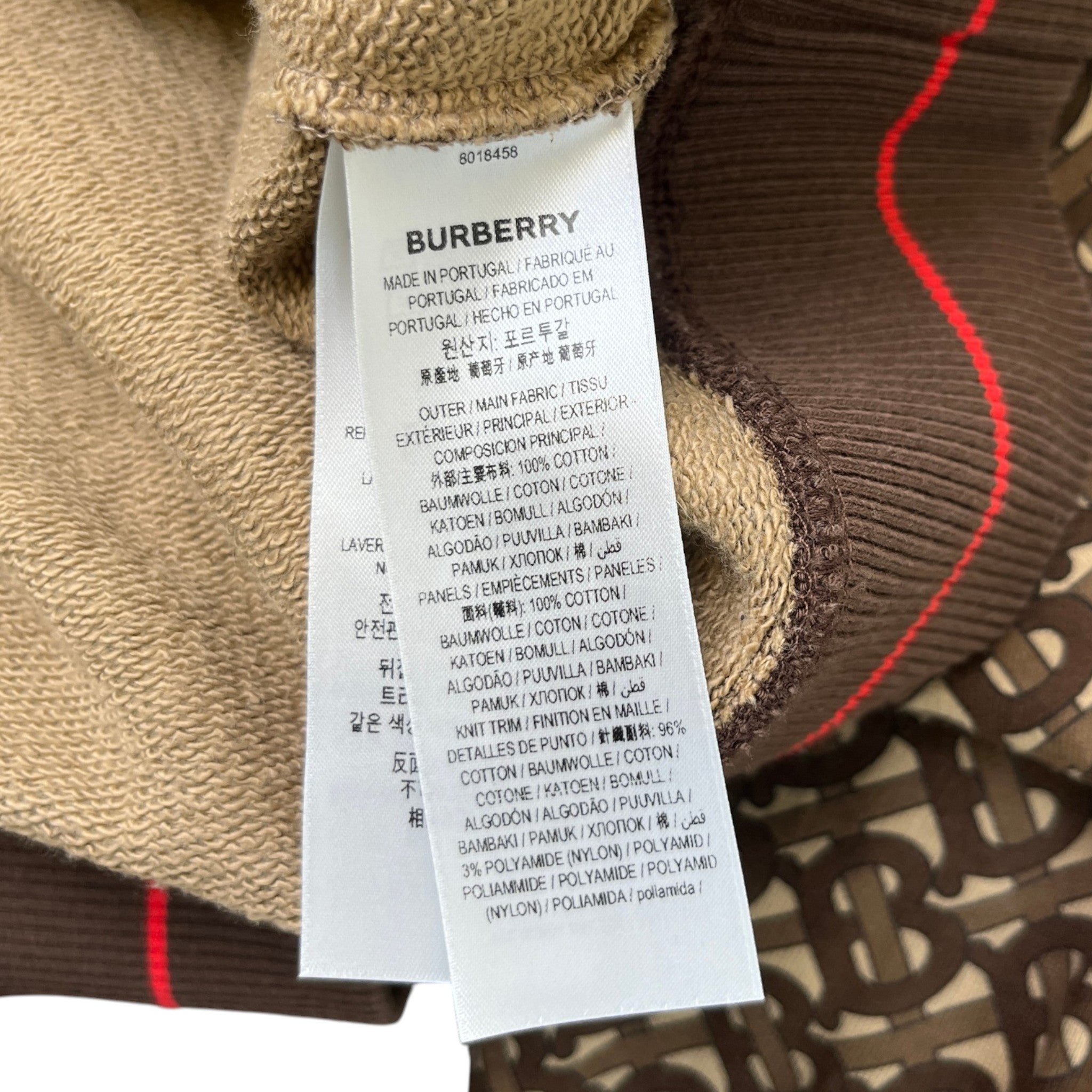 Men's Bridle Tb Monogram Hoodie Brown Size M