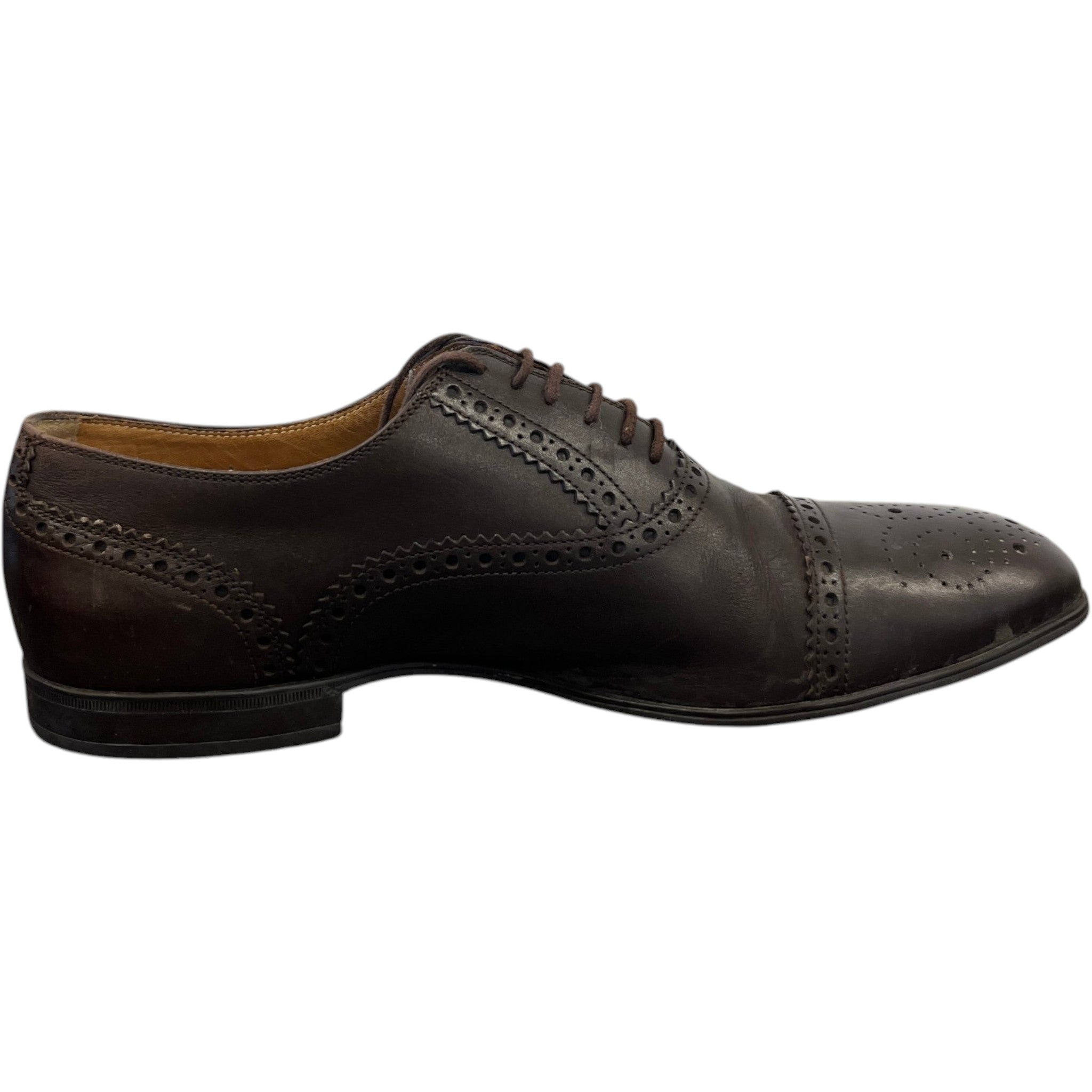 Men's Brogue Oxford Loafers Brown Size EU 40.5 / UK 6.5