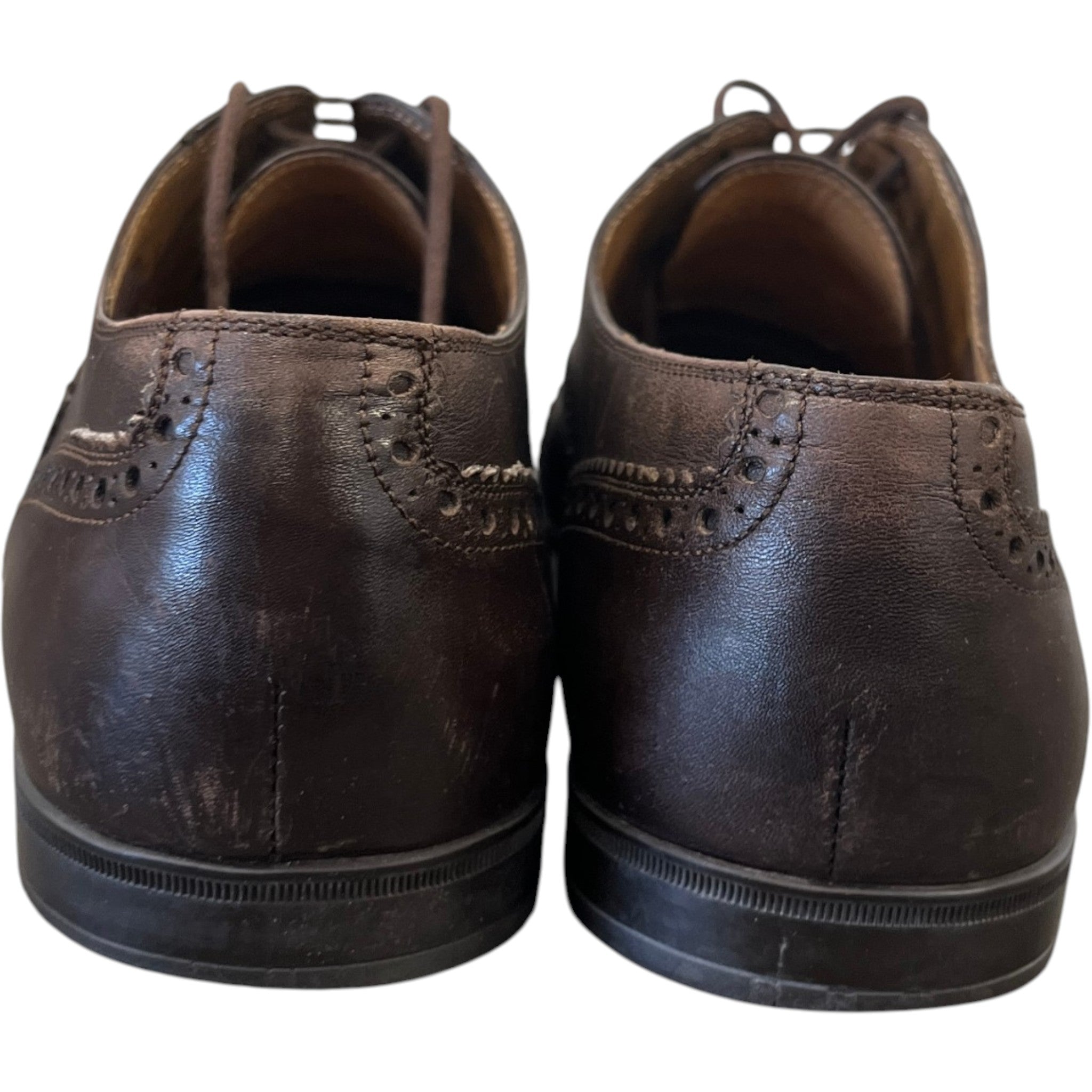 Men's Brogue Oxford Loafers Brown Size EU 40.5 / UK 6.5