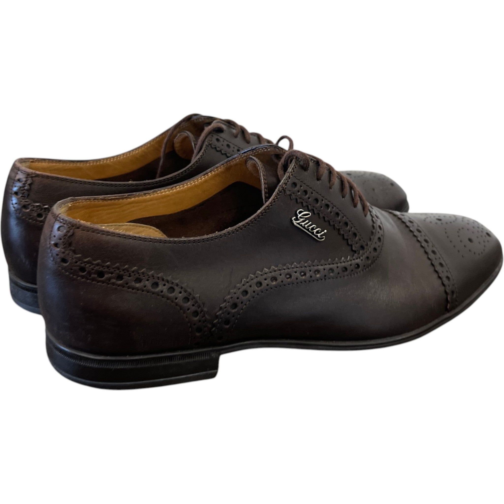Men's Brogue Oxford Loafers Brown Size EU 40.5 / UK 6.5