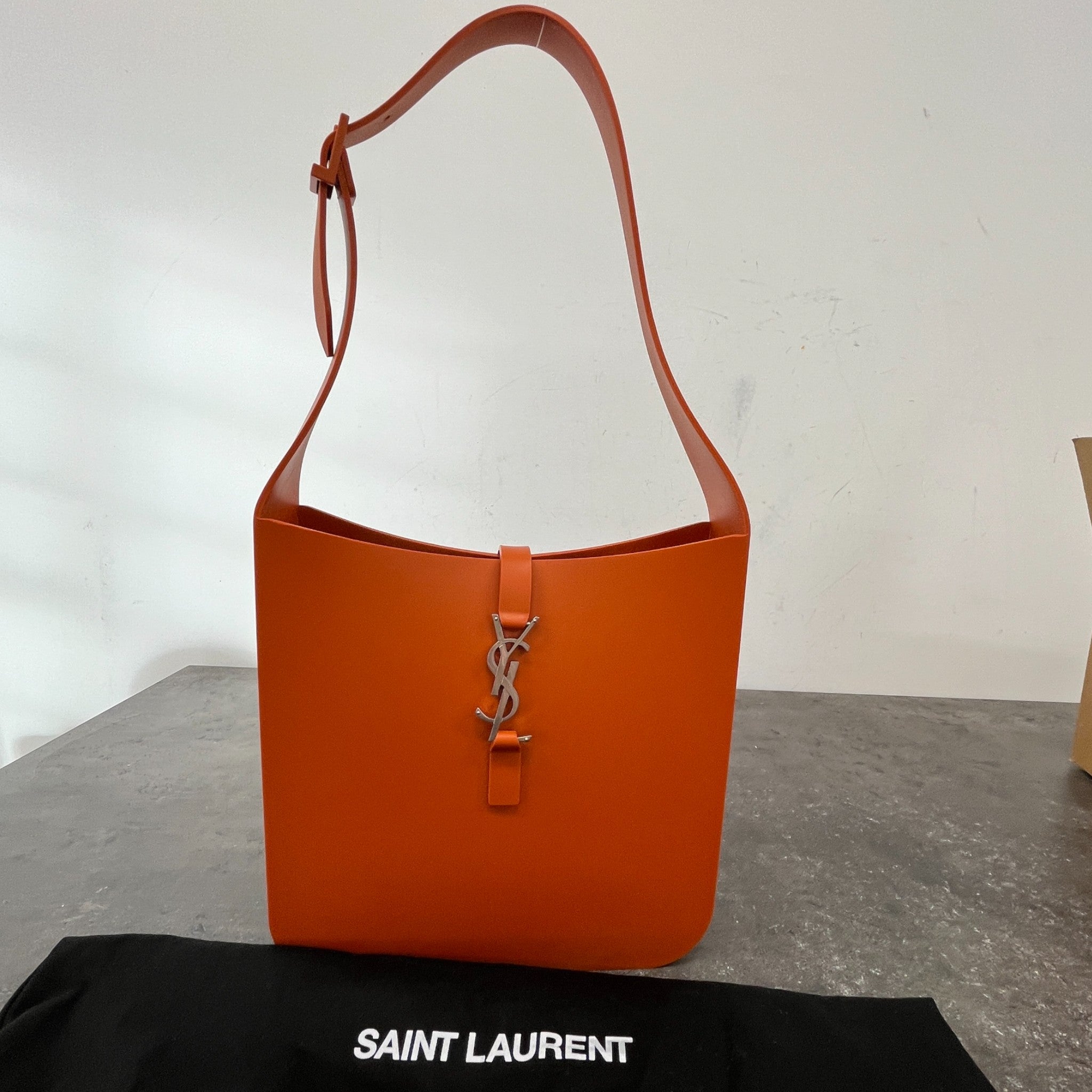 Women's Le 5 A 7 Hobo Small Handbag Orange