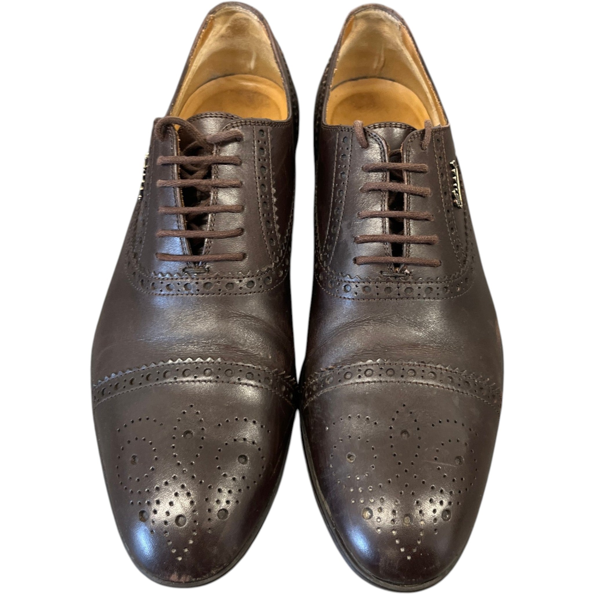 Men's Brogue Oxford Loafers Brown Size EU 40.5 / UK 6.5