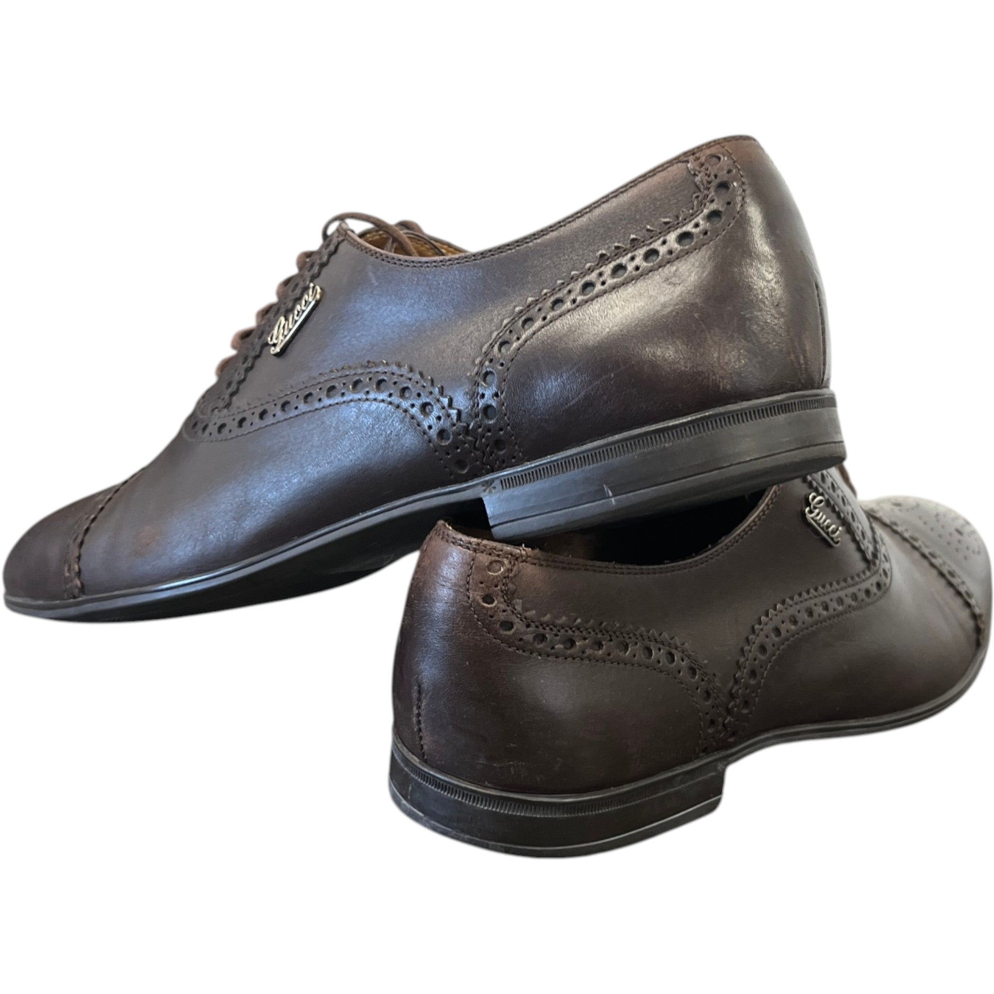 Men's Brogue Oxford Loafers Brown Size EU 40.5 / UK 6.5