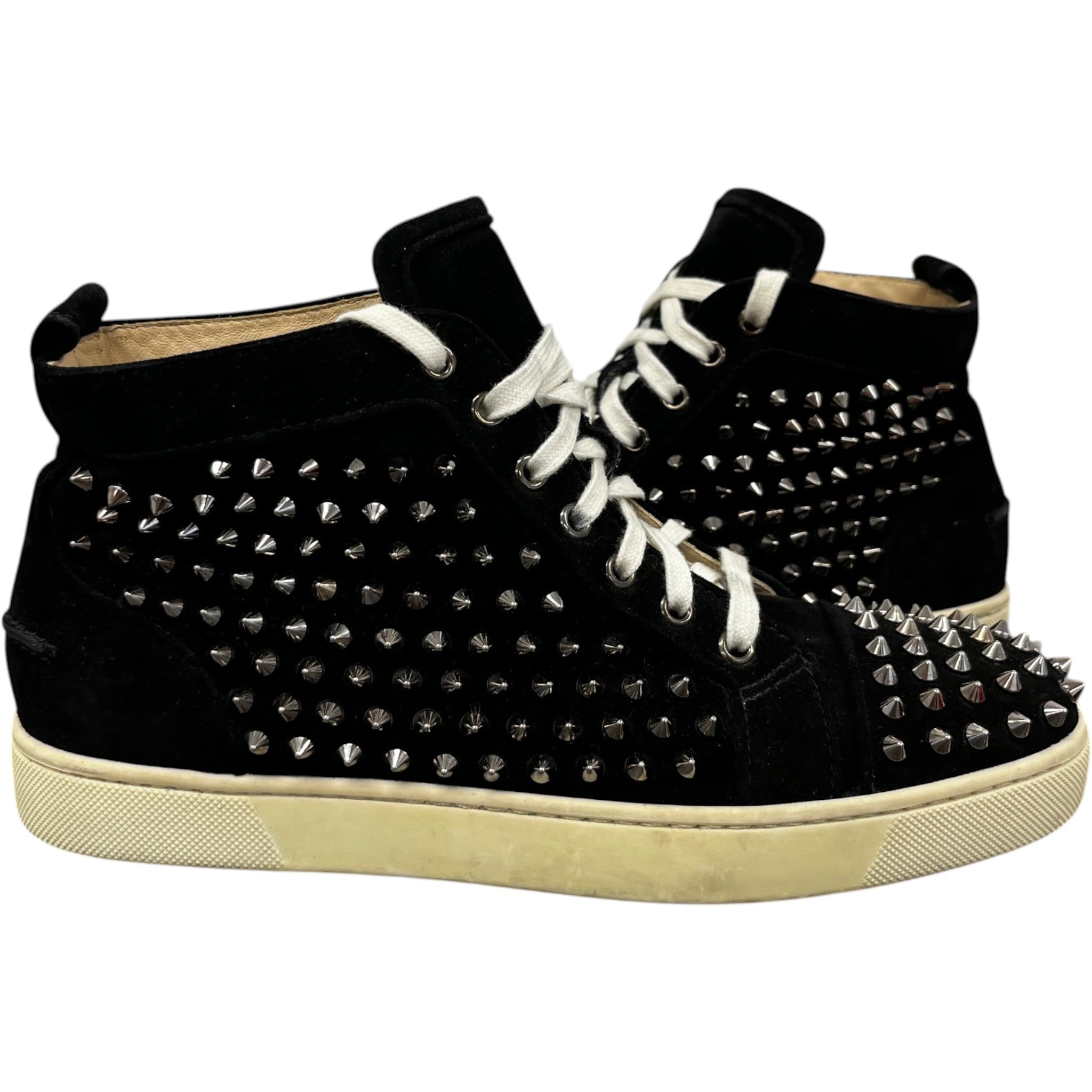 Men's Lou Spikes High Trainers Black Size EU 40 / UK 6