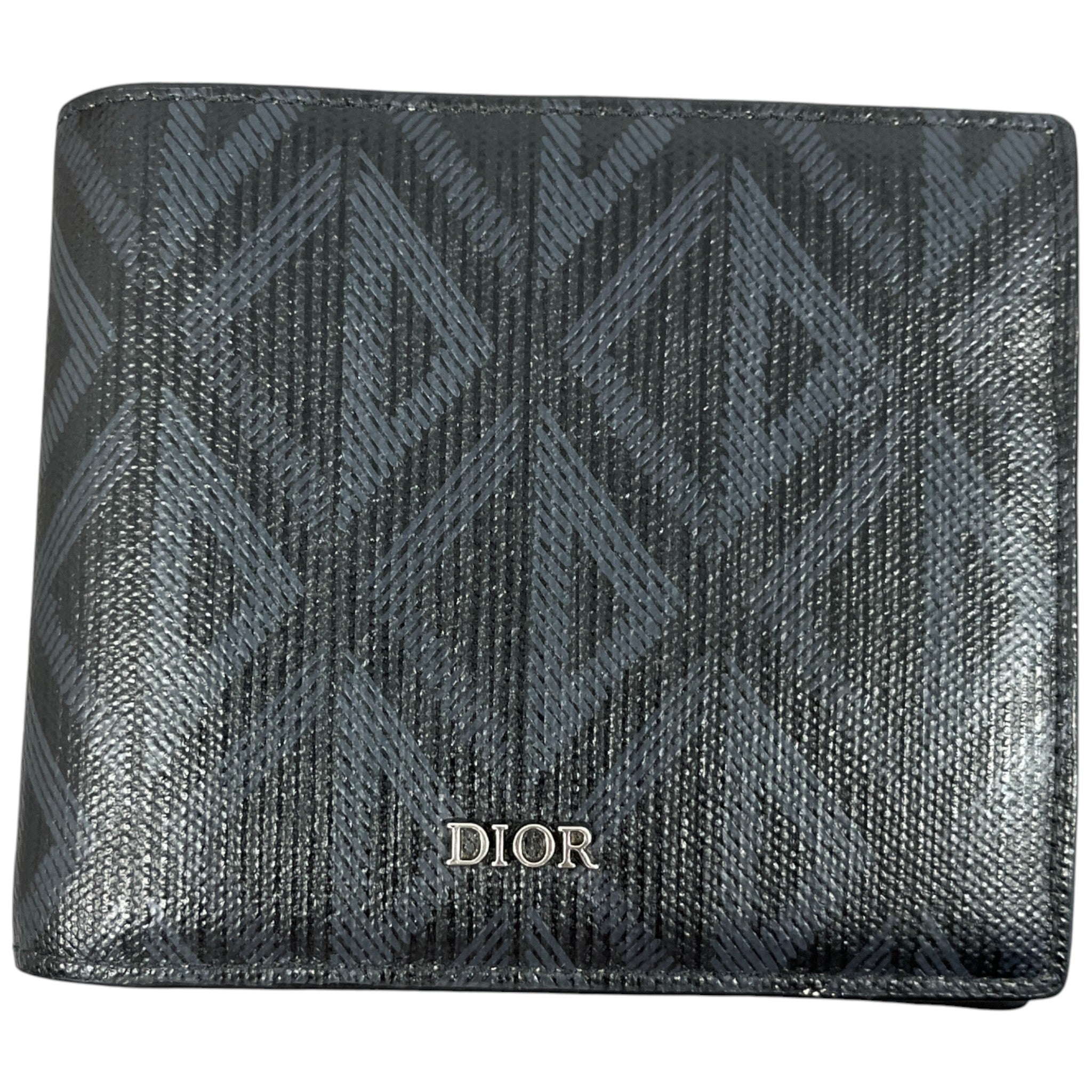 Men's Diamond Canvas Logo Wallet Black