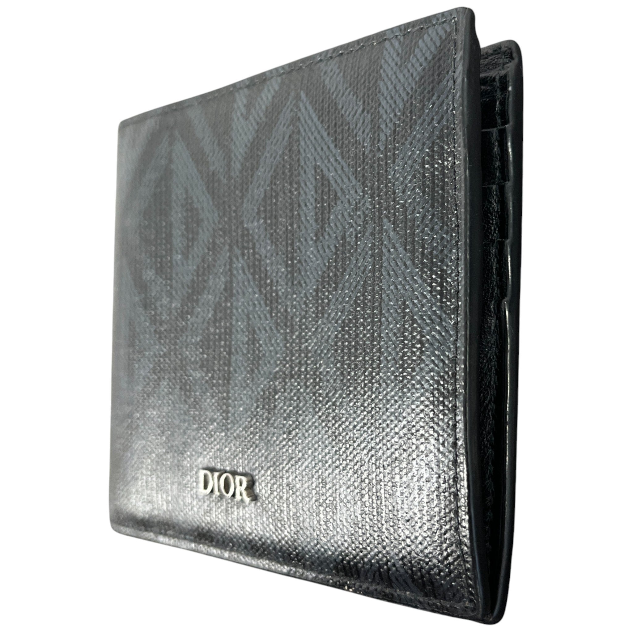 Men's Diamond Canvas Logo Wallet Black