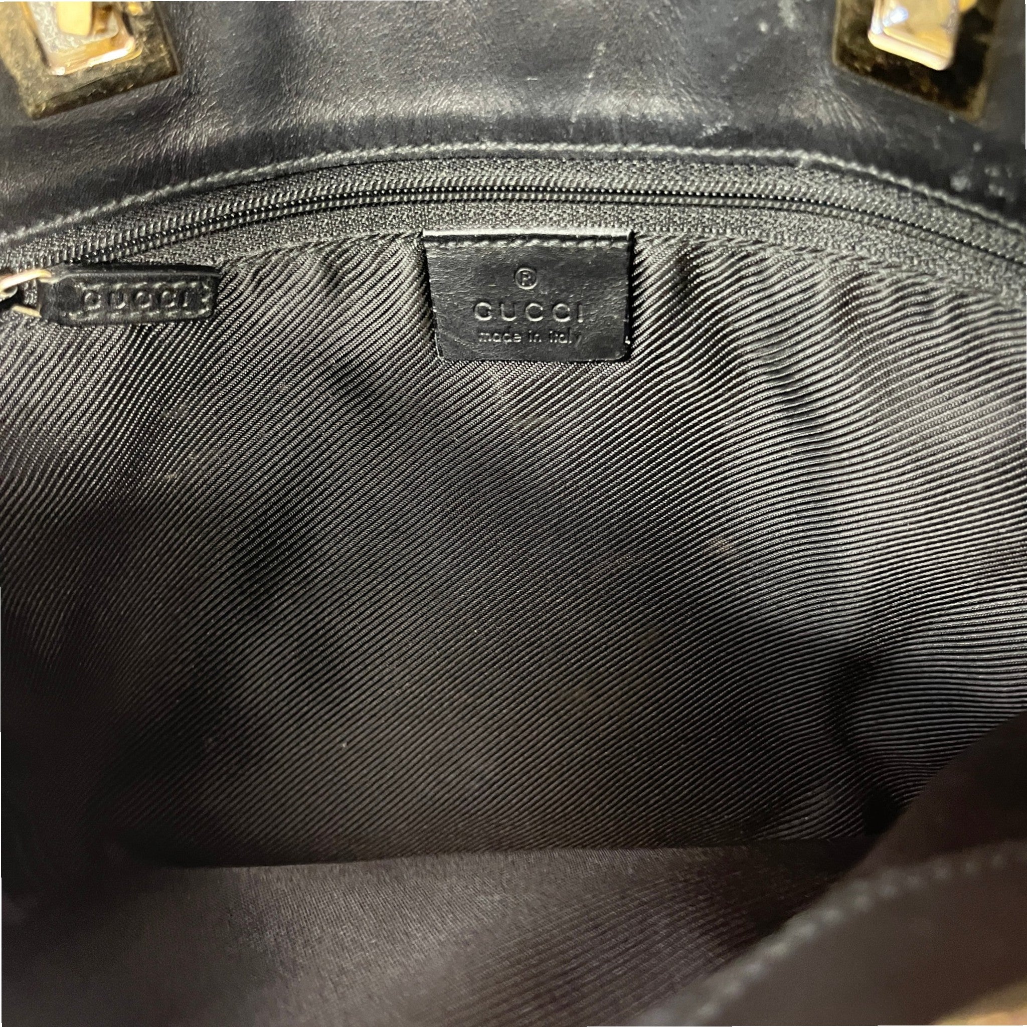 Women's Guccissima Small Tote Bag Black