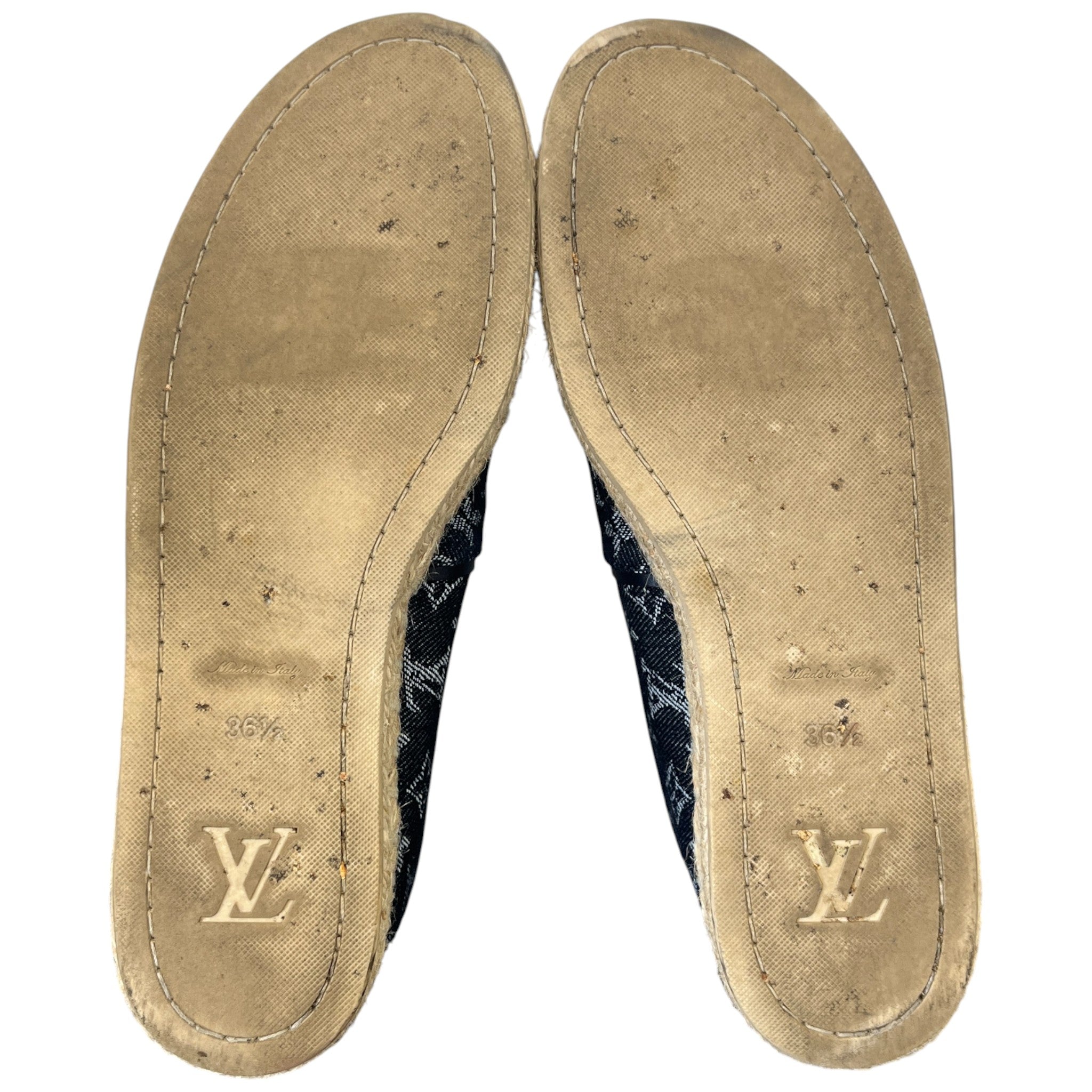 Women's Monogram Print Espadrilles Blue Size EU 36.5 / UK 3.5