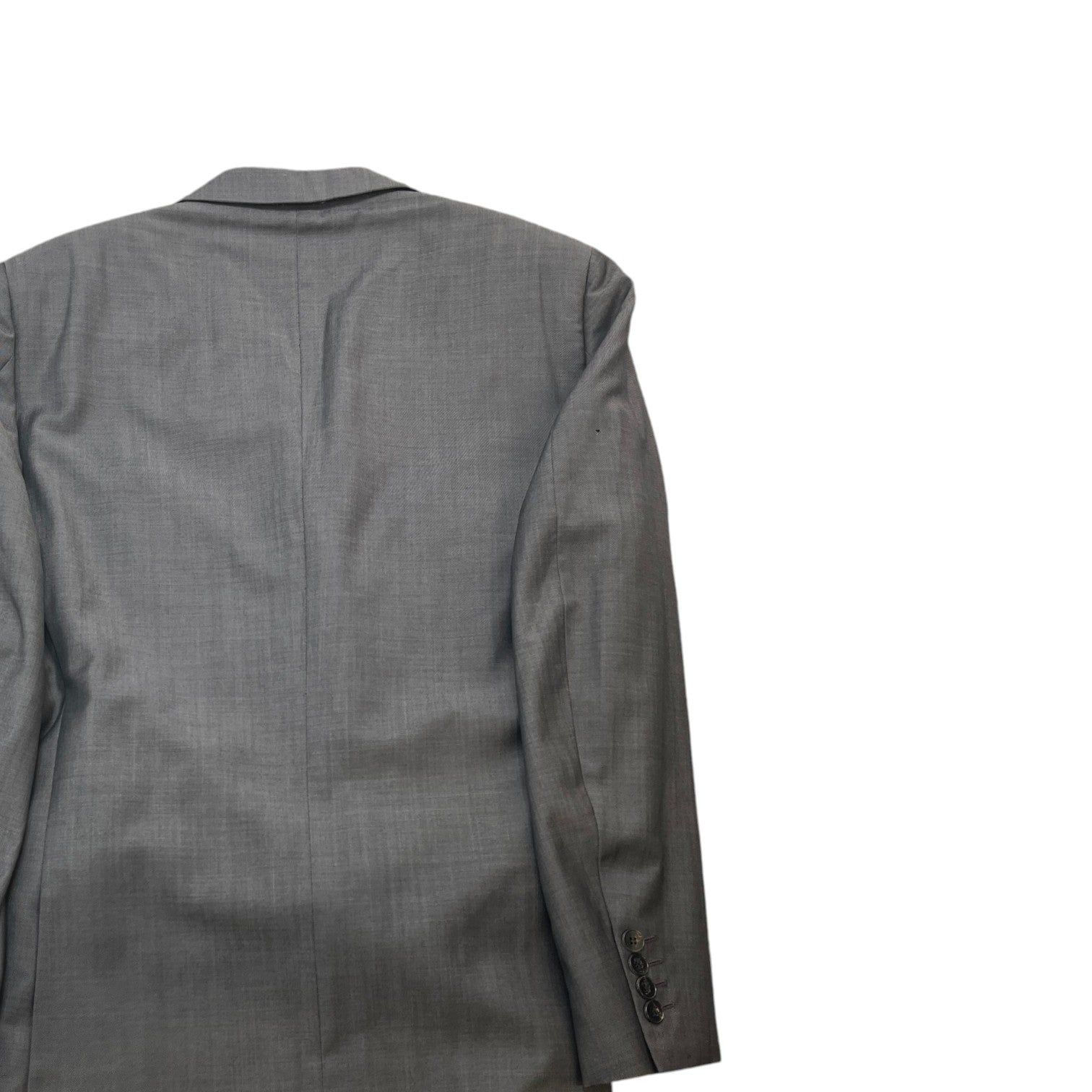 Men's Embroidered Logo Suit Grey Size 52R