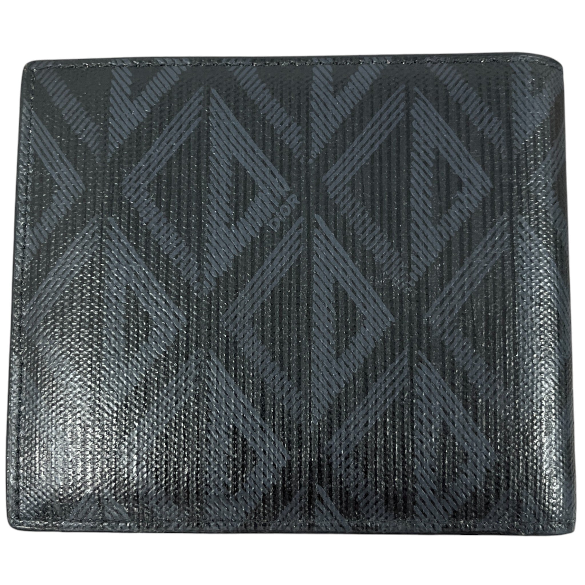 Men's Diamond Canvas Logo Wallet Black