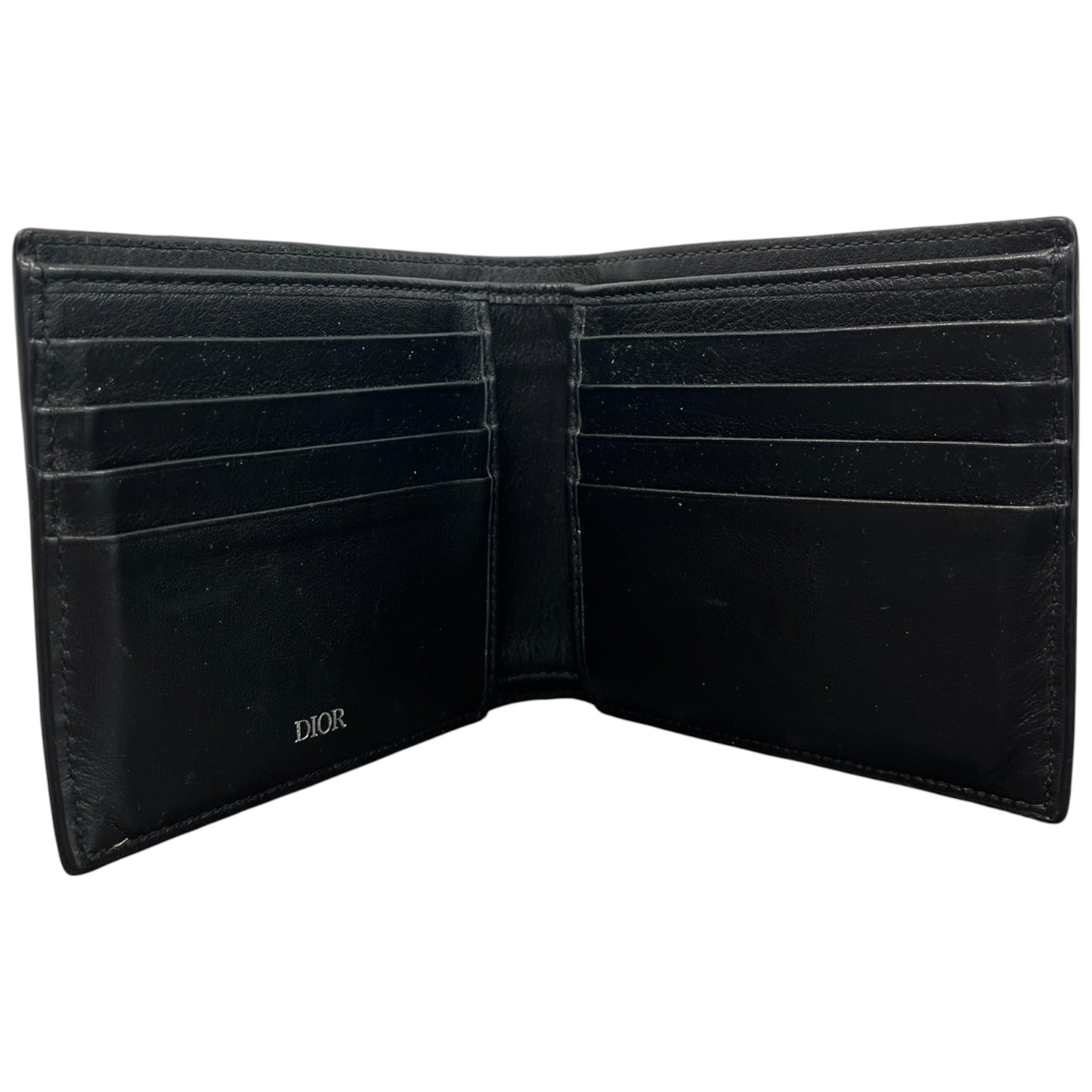 Men's Diamond Canvas Logo Wallet Black