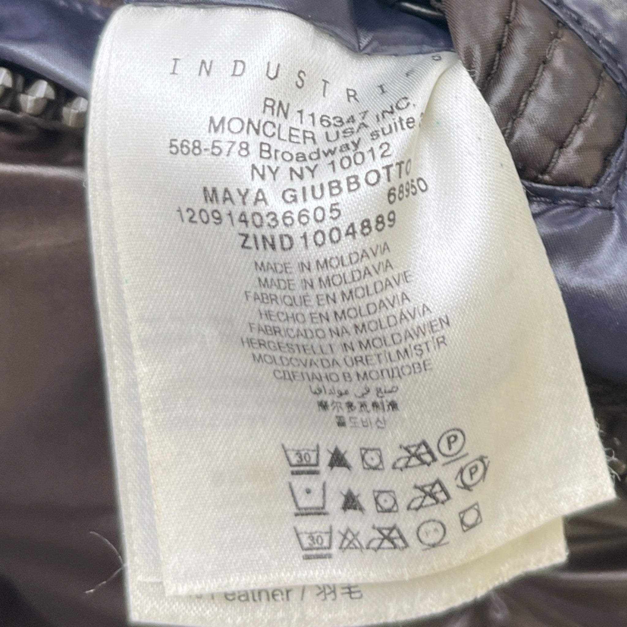 Men's Maya Down Jacket Brown Size 6 / XXXL