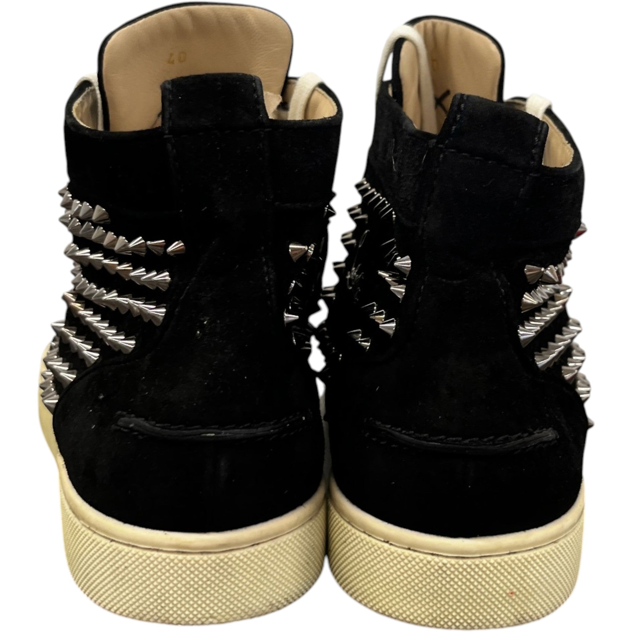 Men's Lou Spikes High Trainers Black Size EU 40 / UK 6