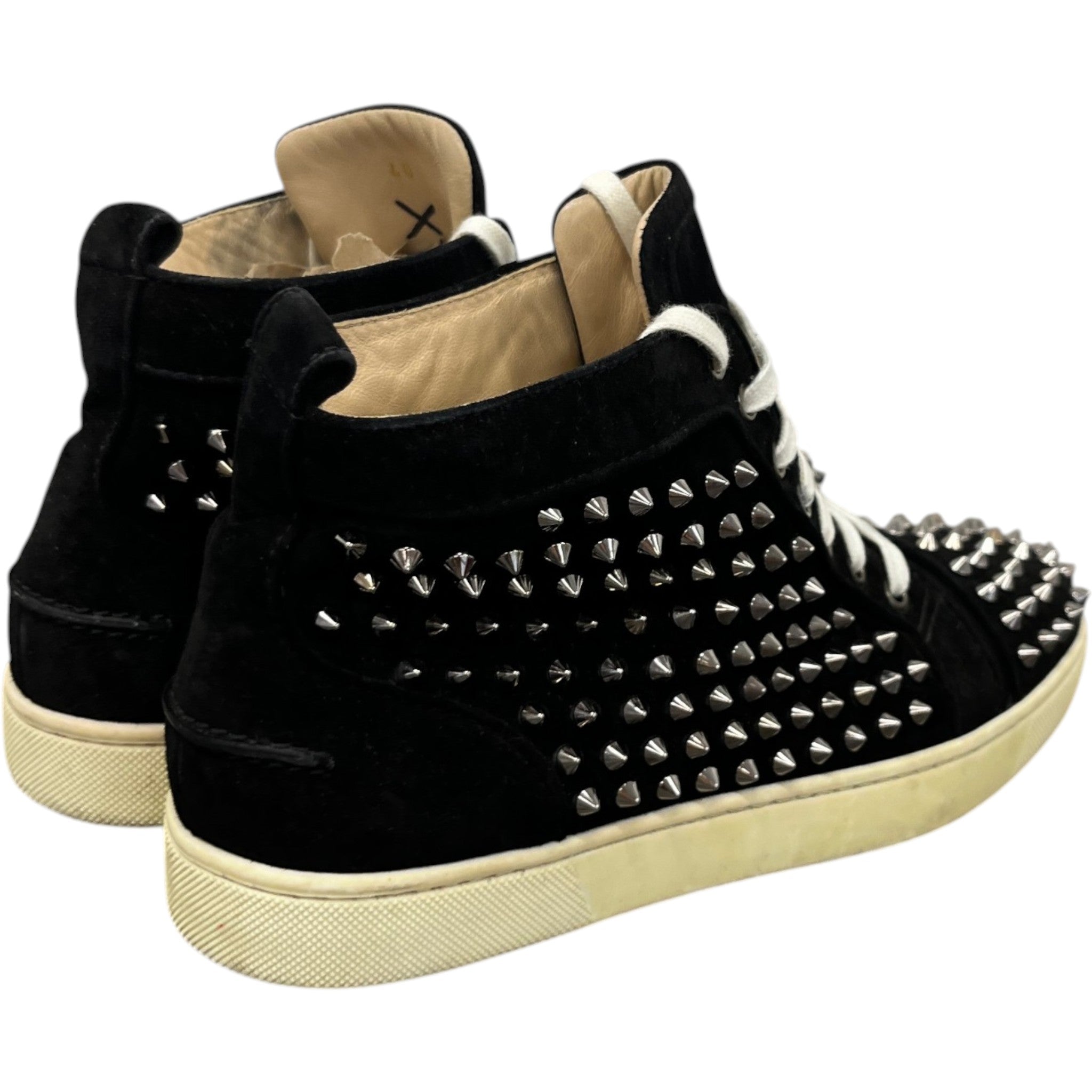 Men's Lou Spikes High Trainers Black Size EU 40 / UK 6