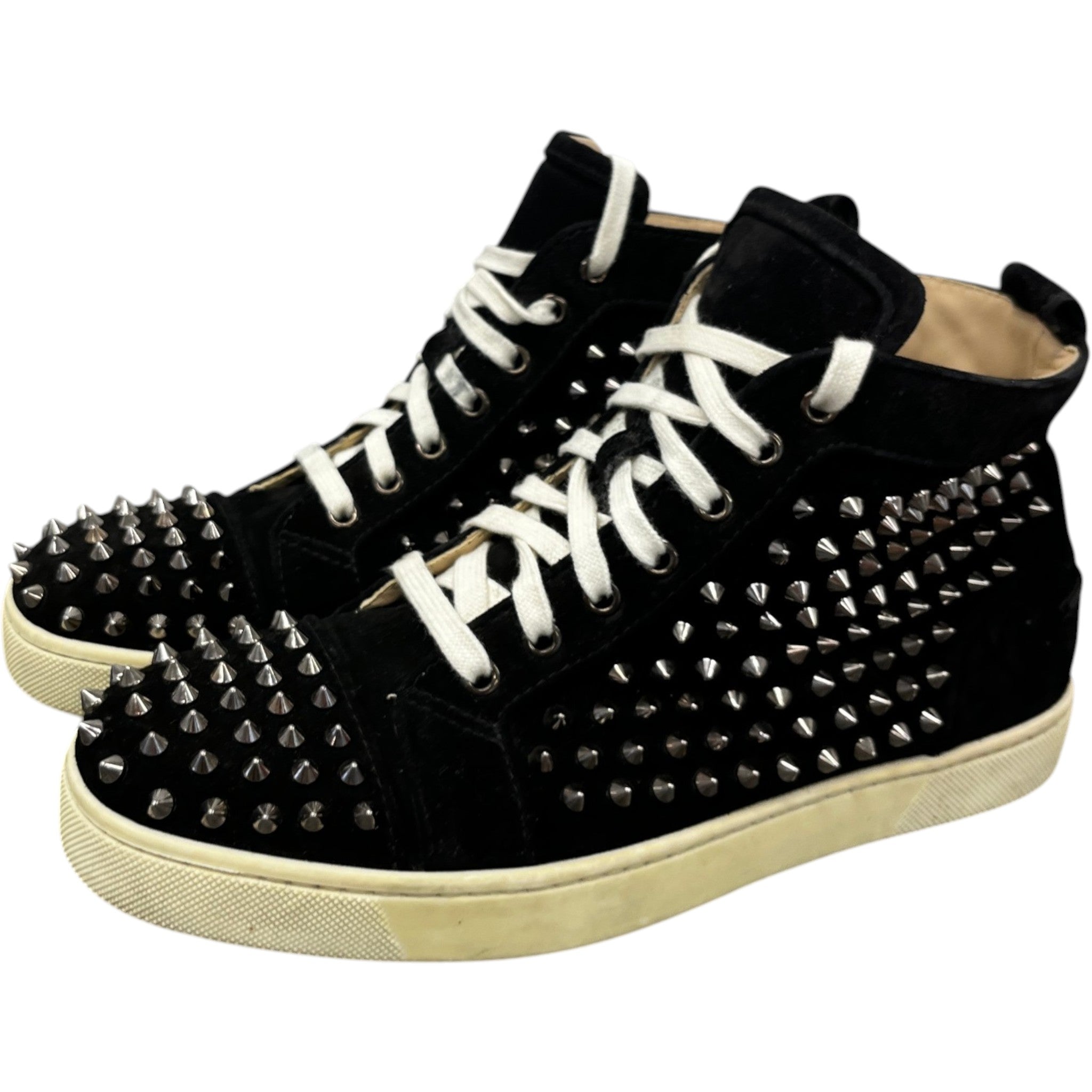 Men's Lou Spikes High Trainers Black Size EU 40 / UK 6