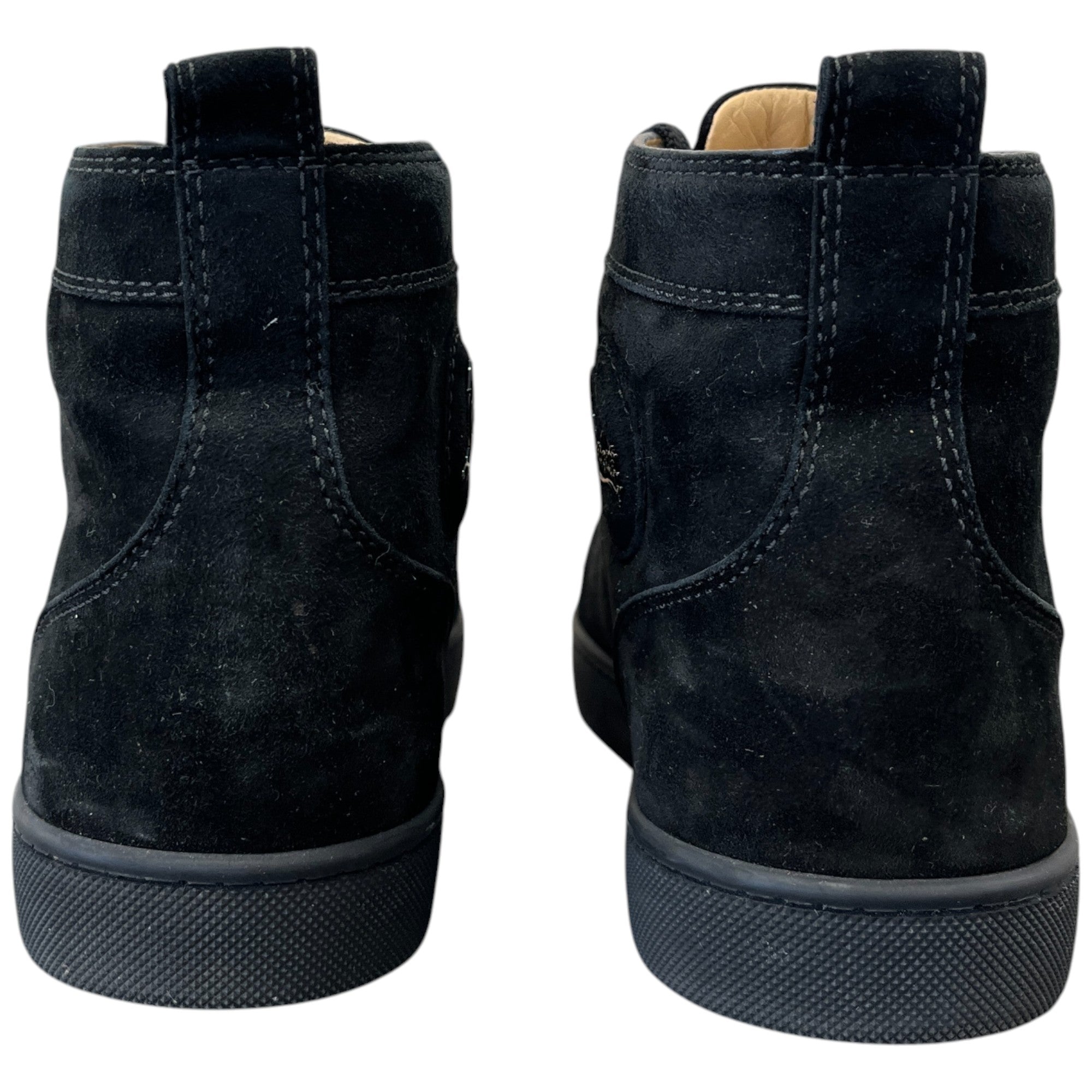 Men's Lou Spikes Flat High Trainers Black Size EU 40.5 / UK 6.5