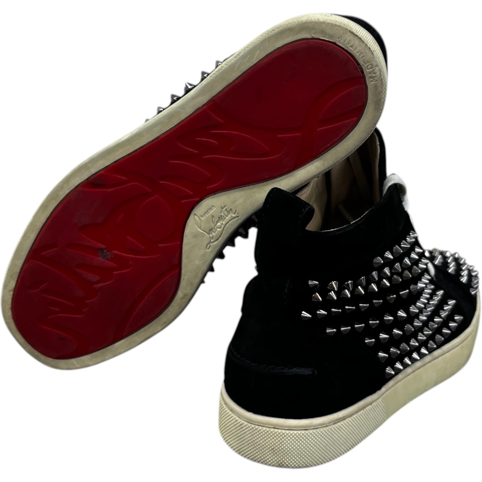 Men's Lou Spikes High Trainers Black Size EU 40 / UK 6