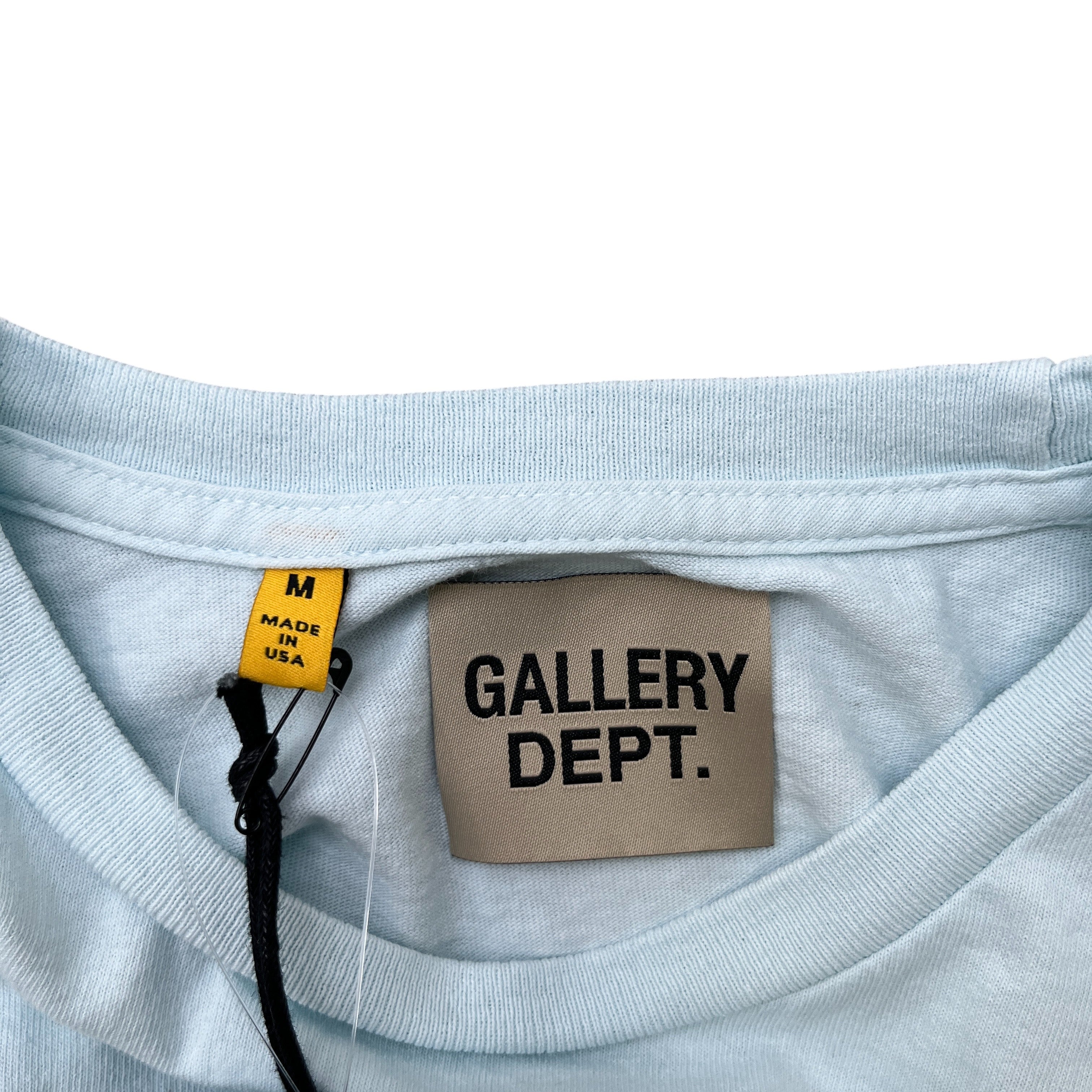 Men's Logo Print T-Shirt Blue Size M