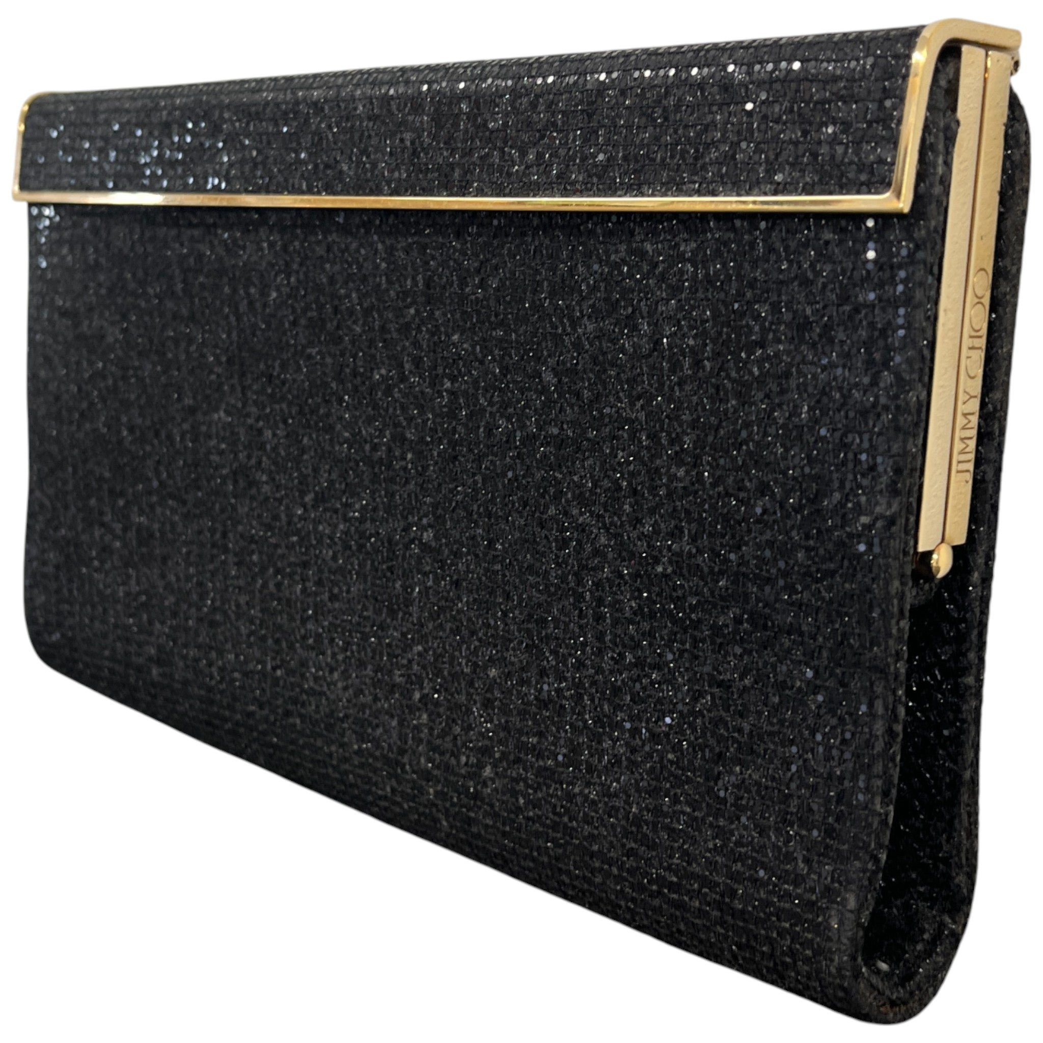 Women's Glitter Clutch Black