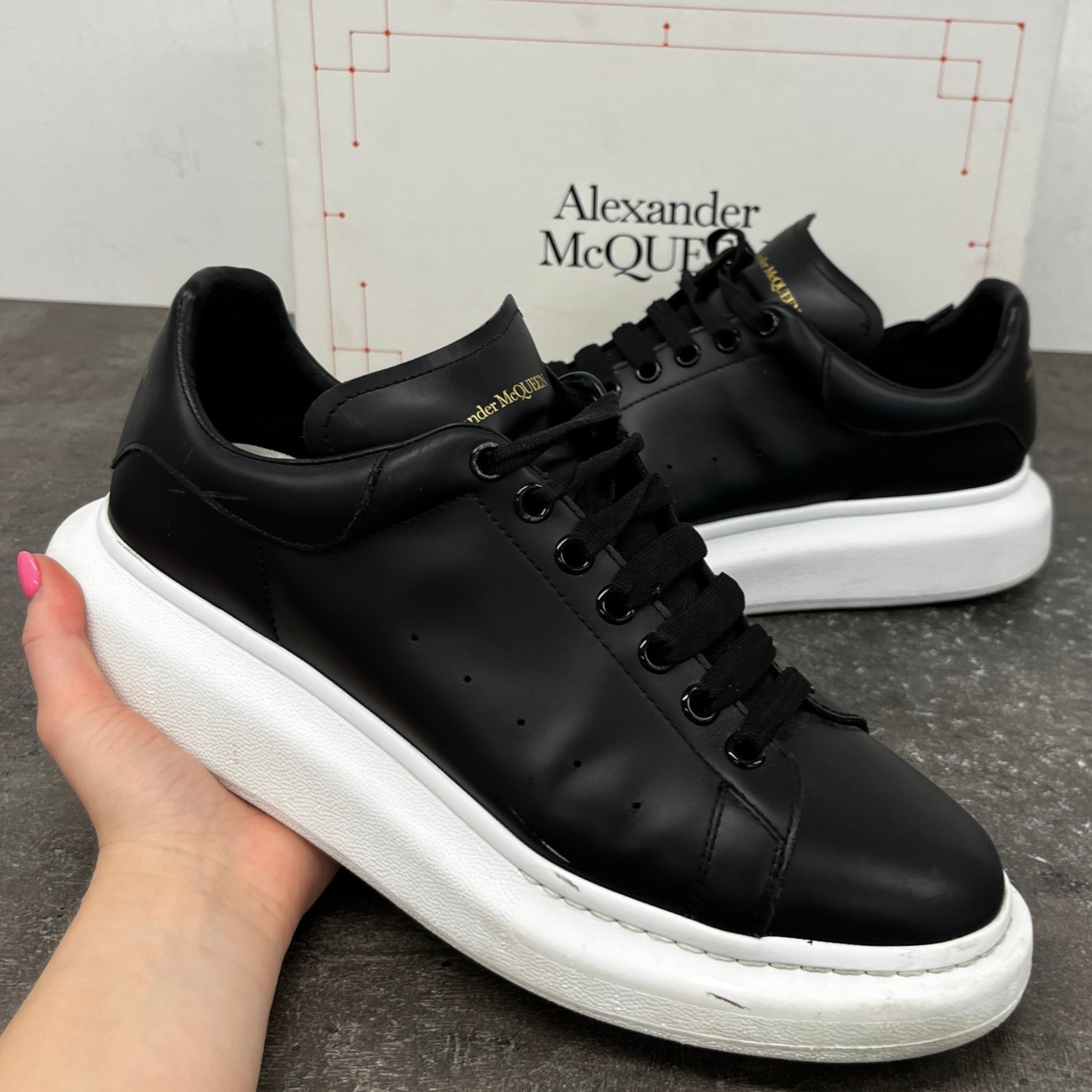 Men's Oversized Low Trainers Black Size EU 45 / UK 11