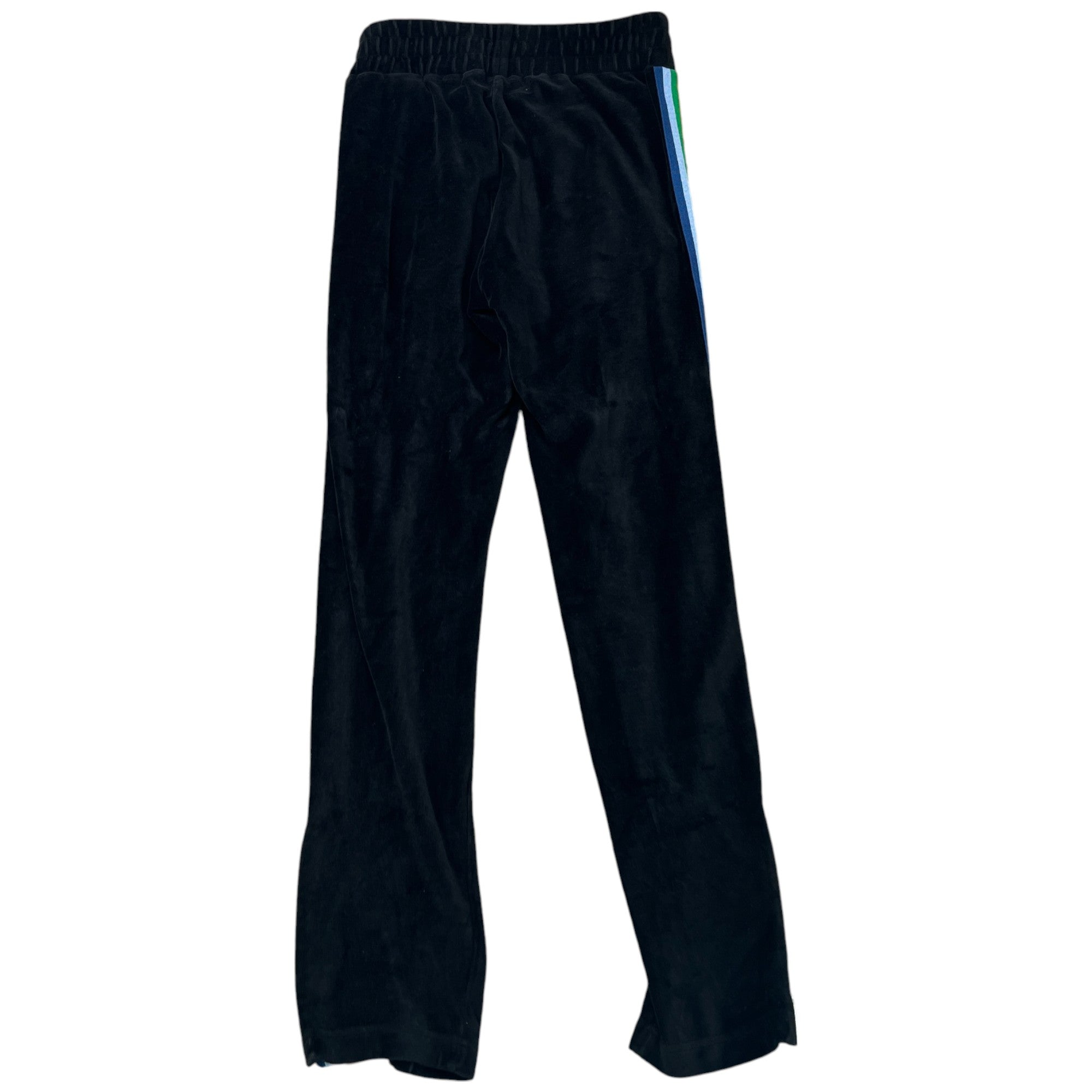 Men's Rainbow Stripe Joggers Black Size XS