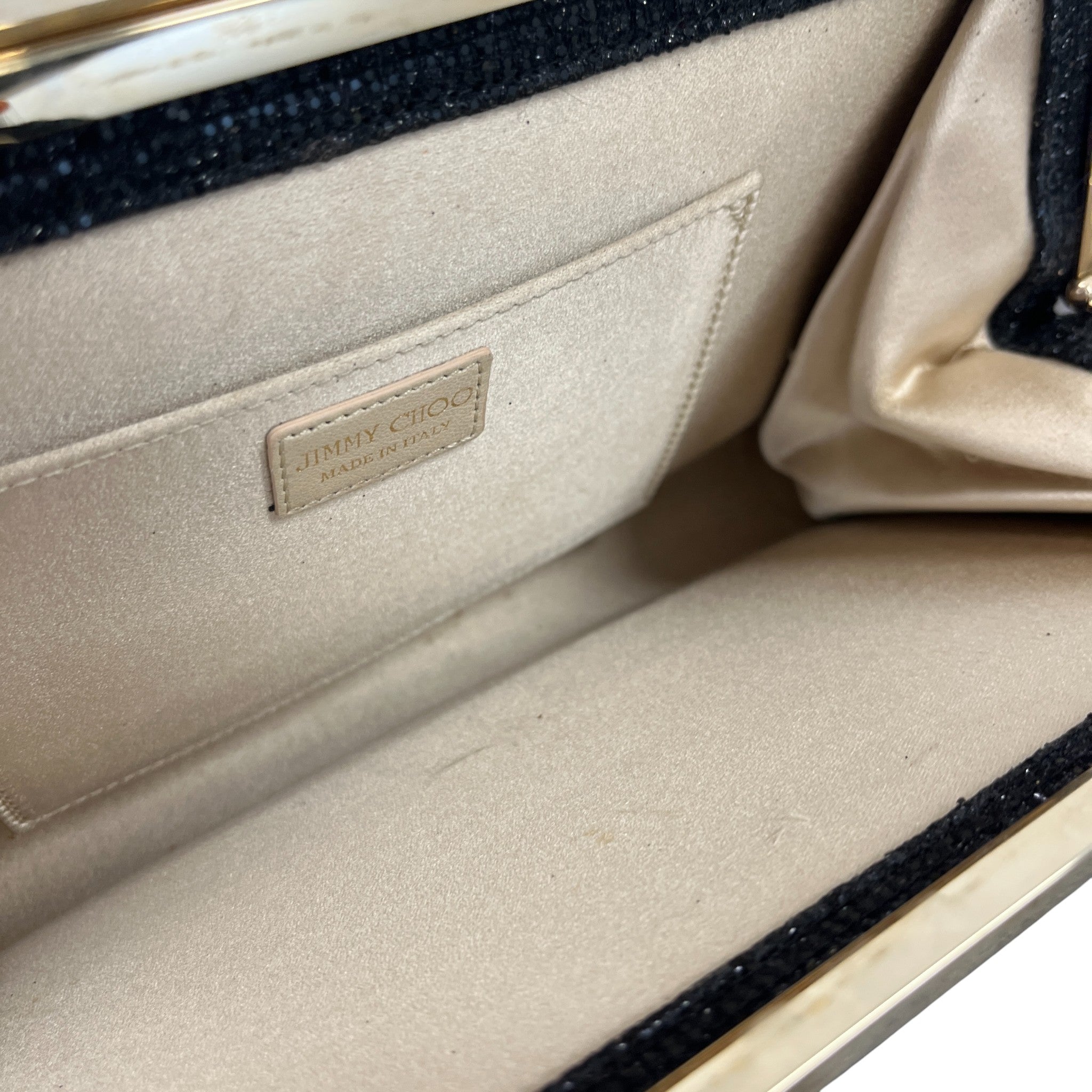 Women's Glitter Clutch Black