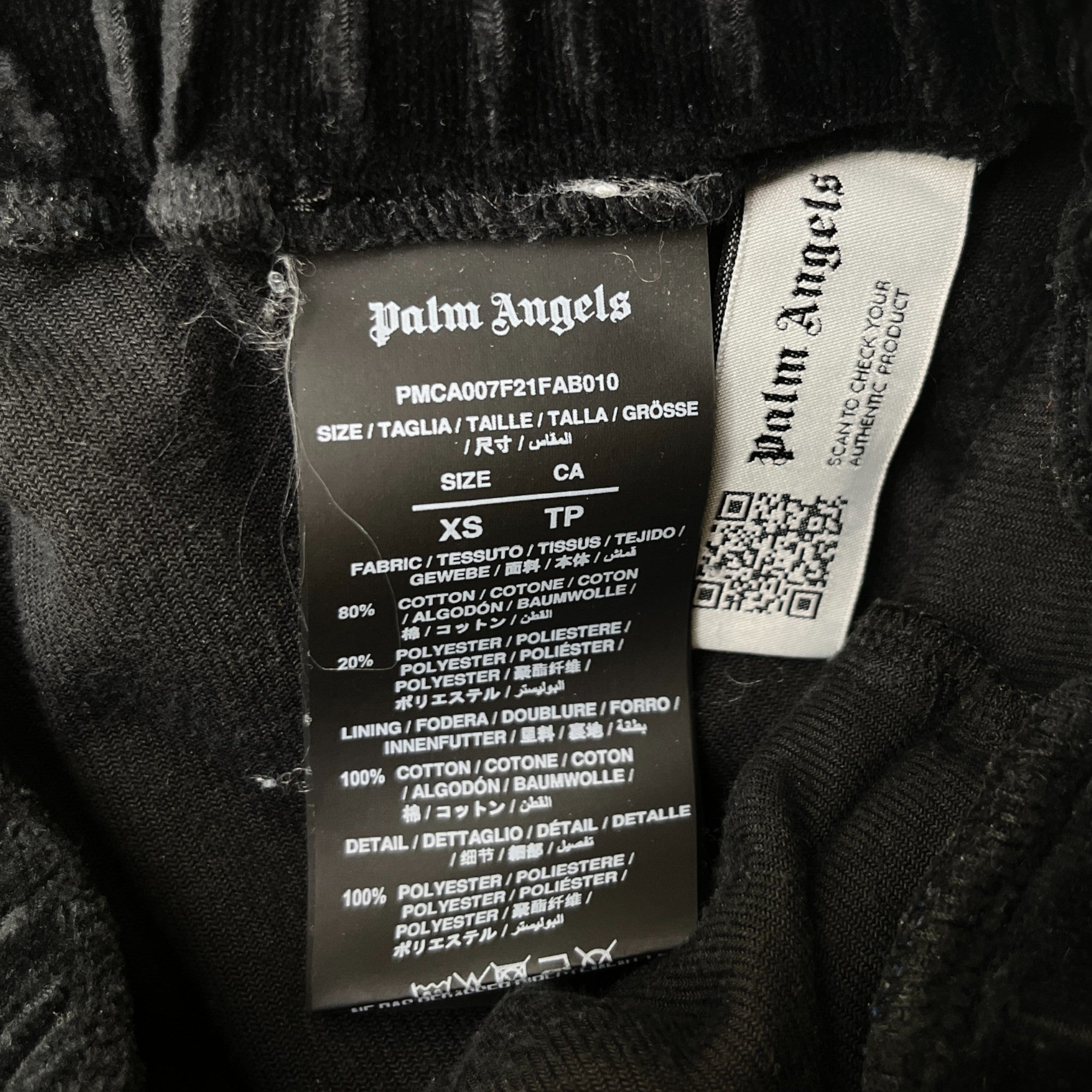 Men's Rainbow Stripe Joggers Black Size XS