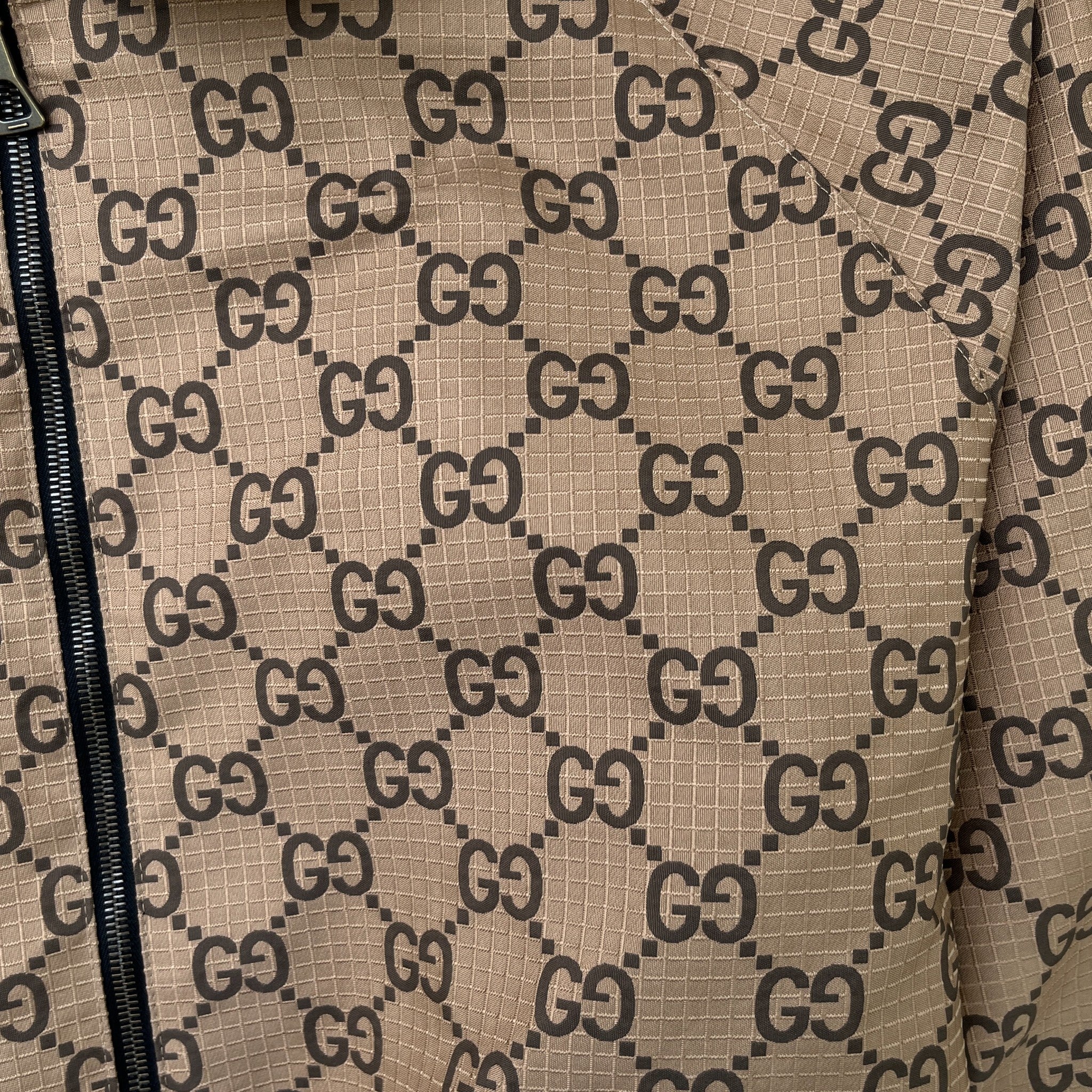 Men's Reversible Gg Supreme Web Jacket Black Size IT 50 / L