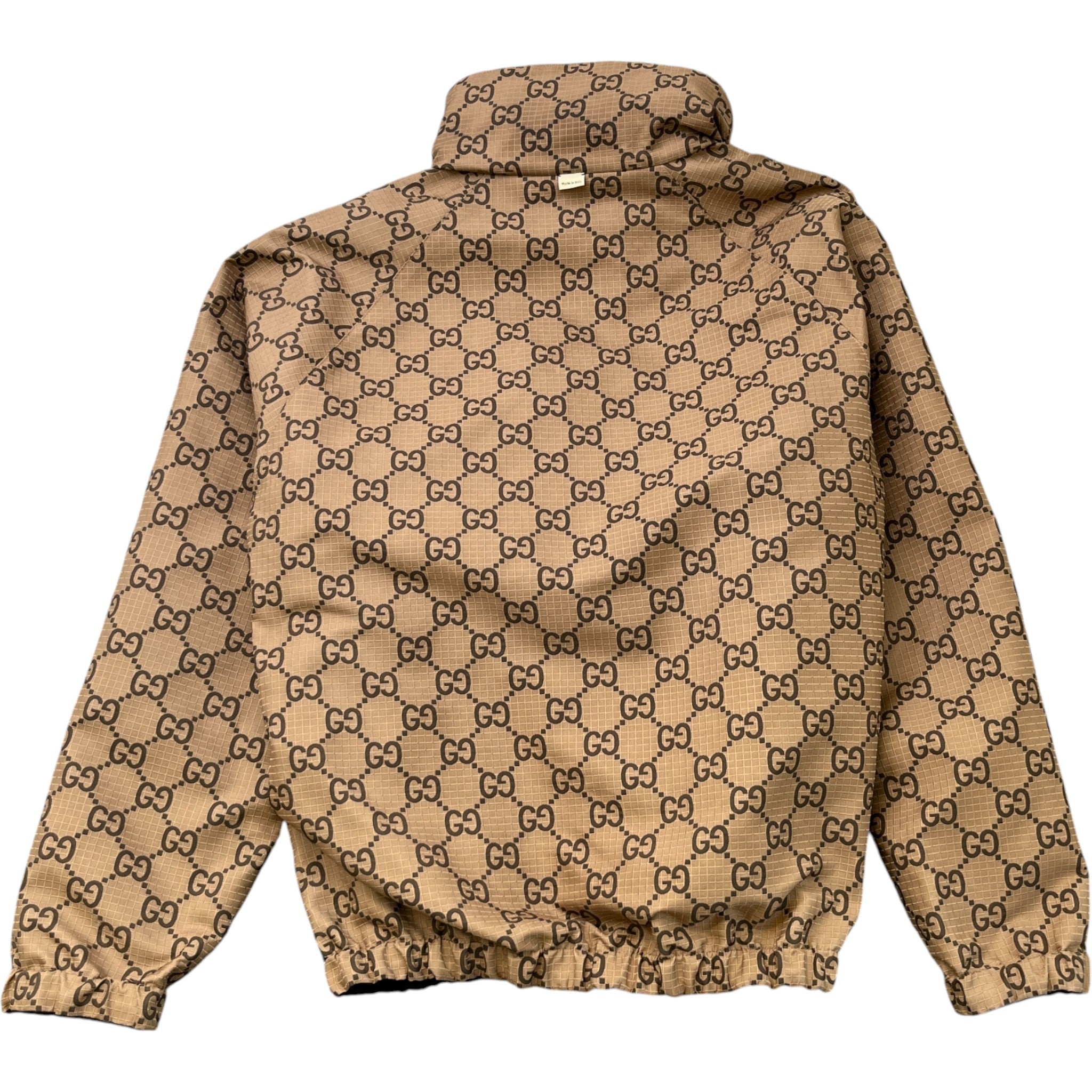 Men's Reversible Gg Supreme Web Jacket Black Size IT 50 / L