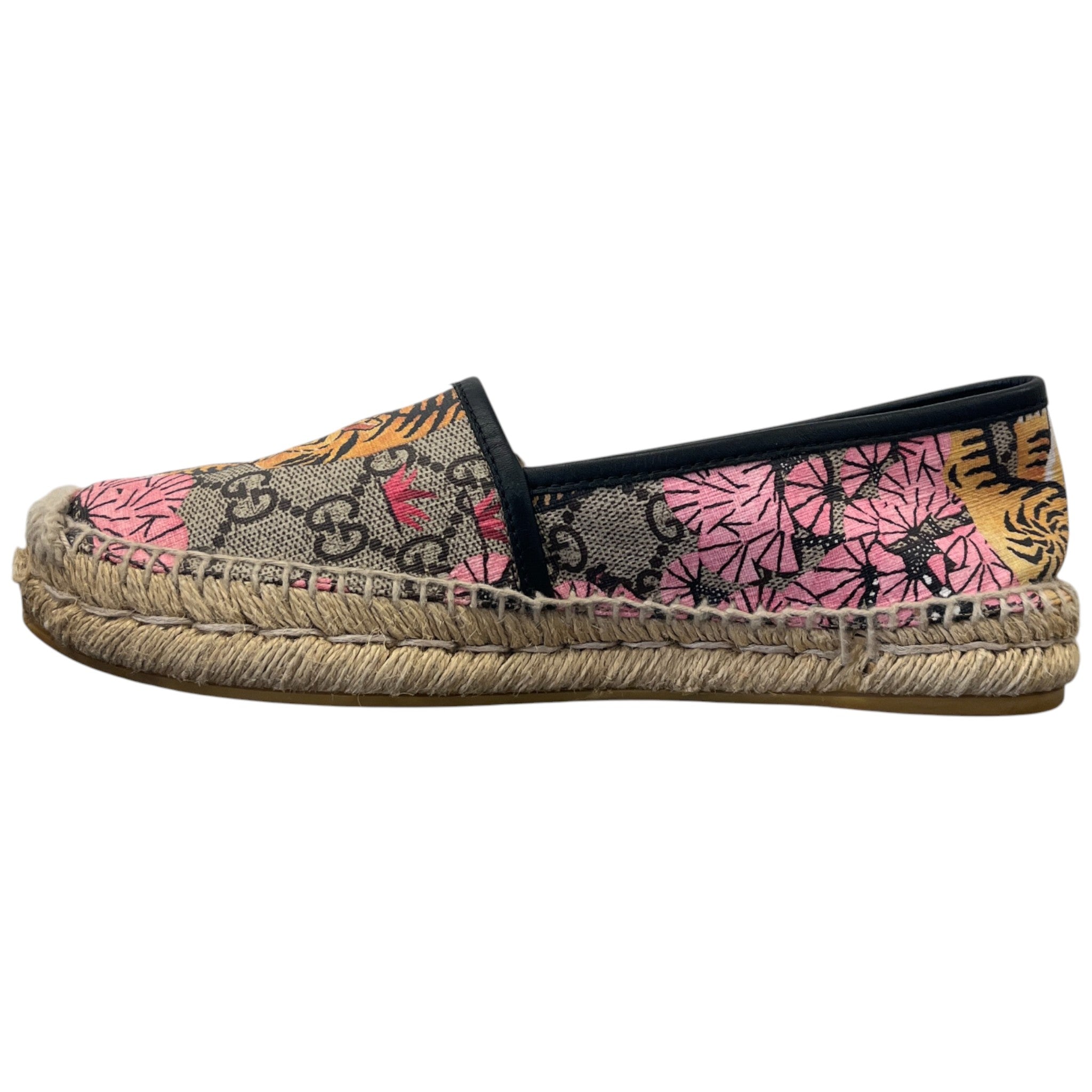 Women's Bengal Tiger Gg Supreme Espadrilles Beige Size EU 36.5 / UK 3.5