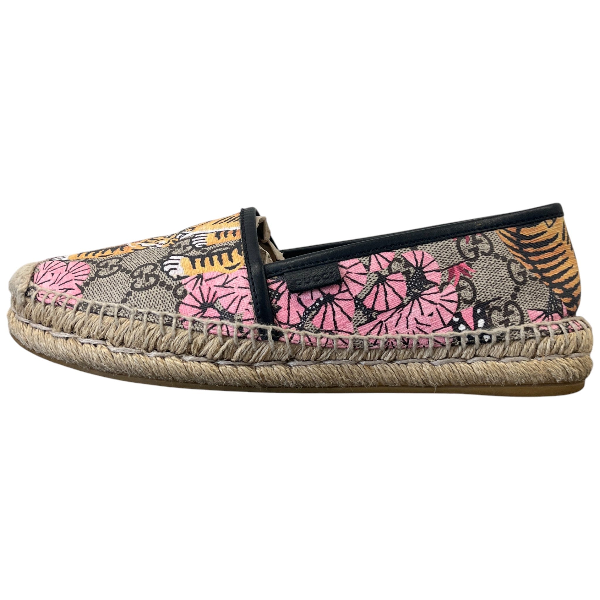 Women's Bengal Tiger Gg Supreme Espadrilles Beige Size EU 36.5 / UK 3.5
