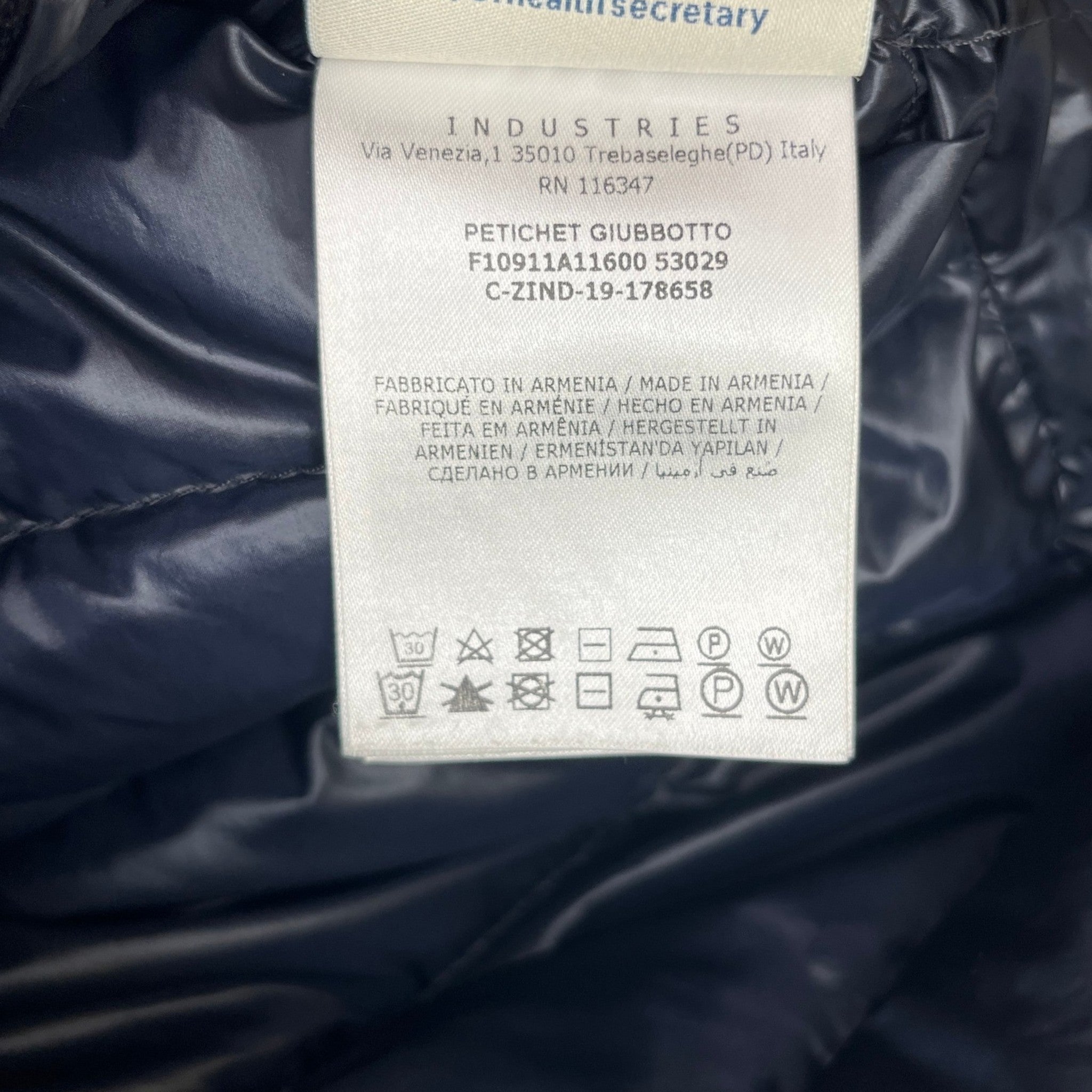 Men's Petichet Down Jacket Navy Size 4 / XL