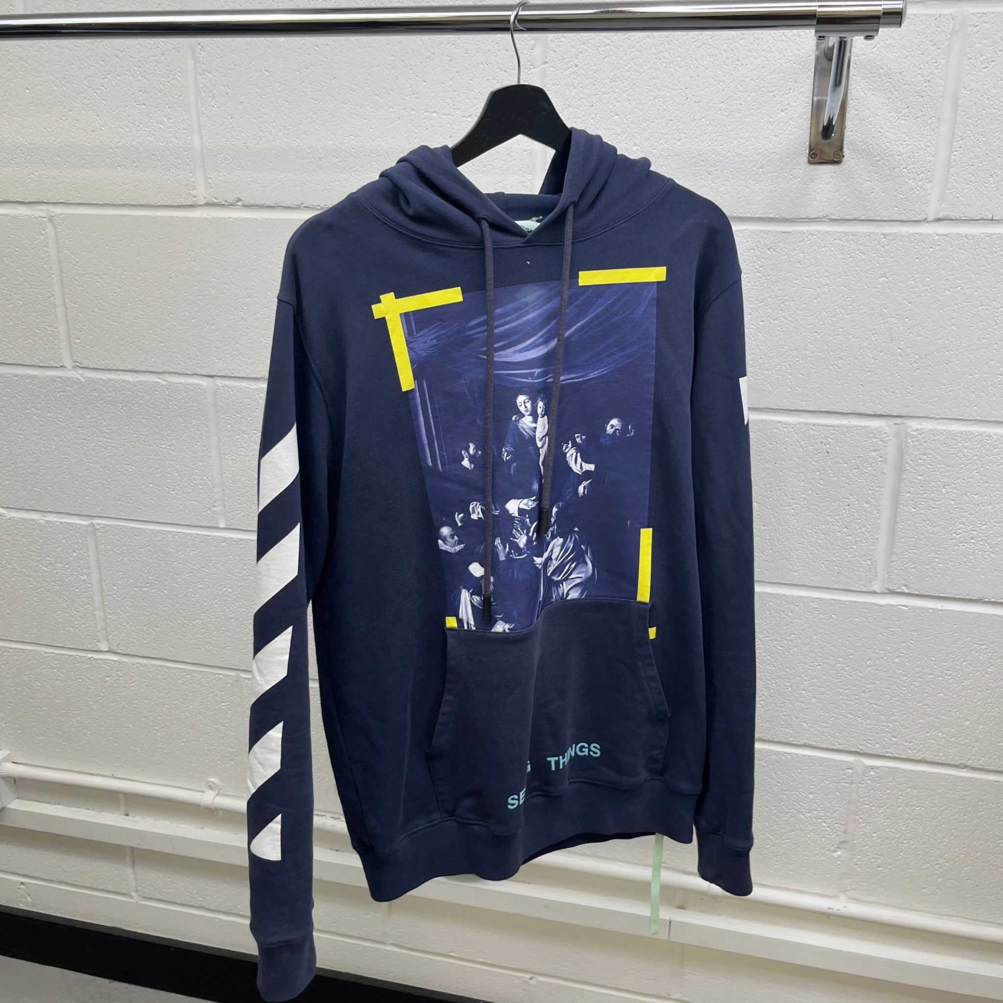 Men's Seeing Things Caravaggio Hoodie Blue Size S