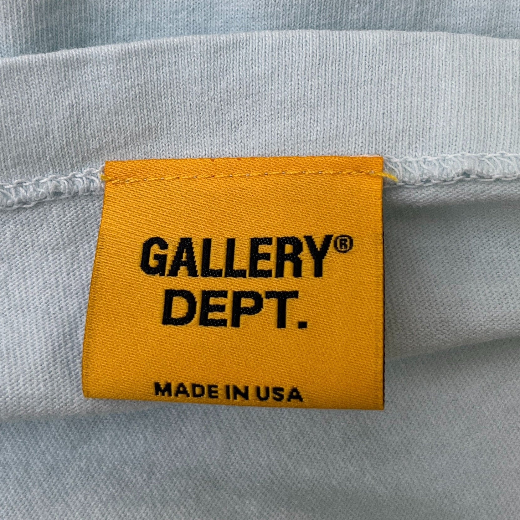 Men's Logo Print T-Shirt Blue Size M