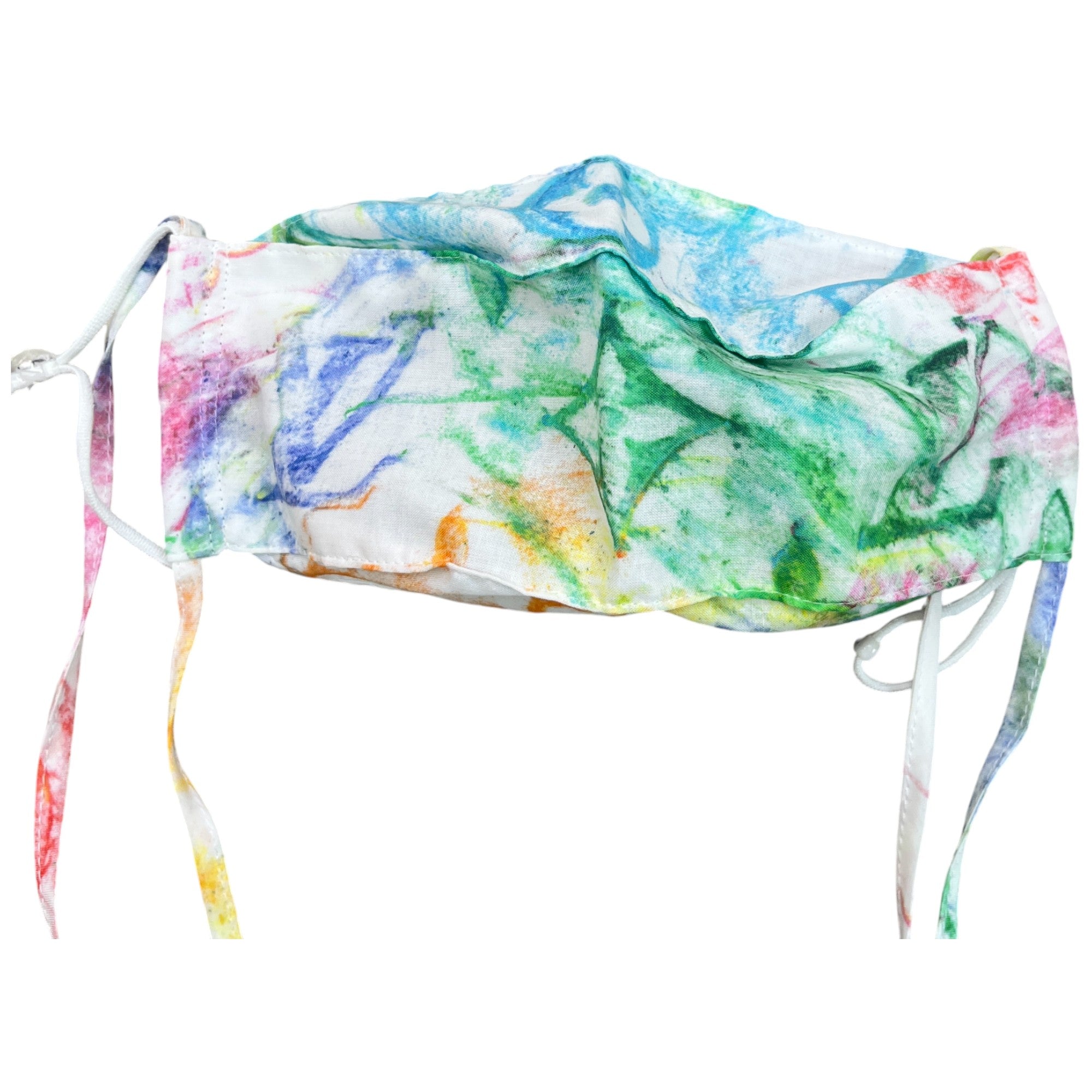 Shawl Monogram Watercolour Bandana & Mask Set Shawl Multi-Coloured