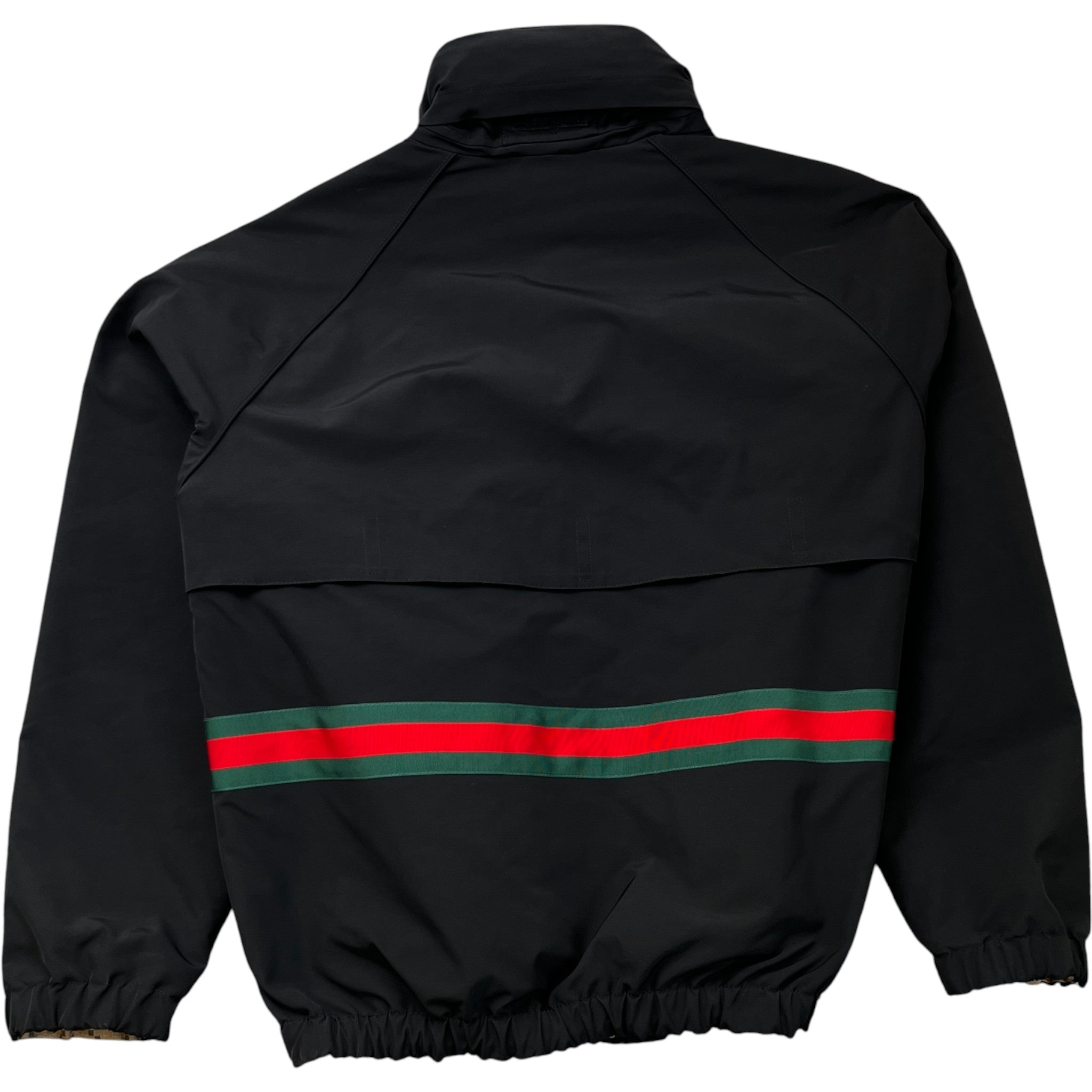 Men's Reversible Gg Supreme Web Jacket Black Size IT 50 / L