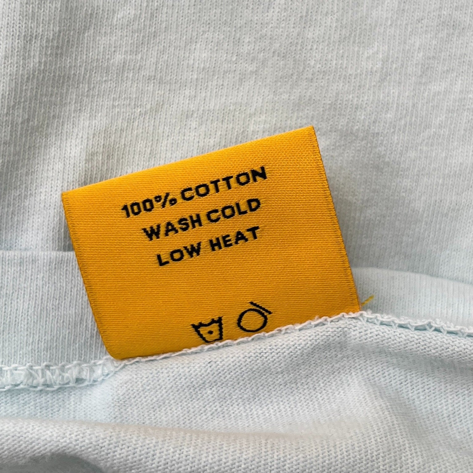 Men's Logo Print T-Shirt Blue Size M